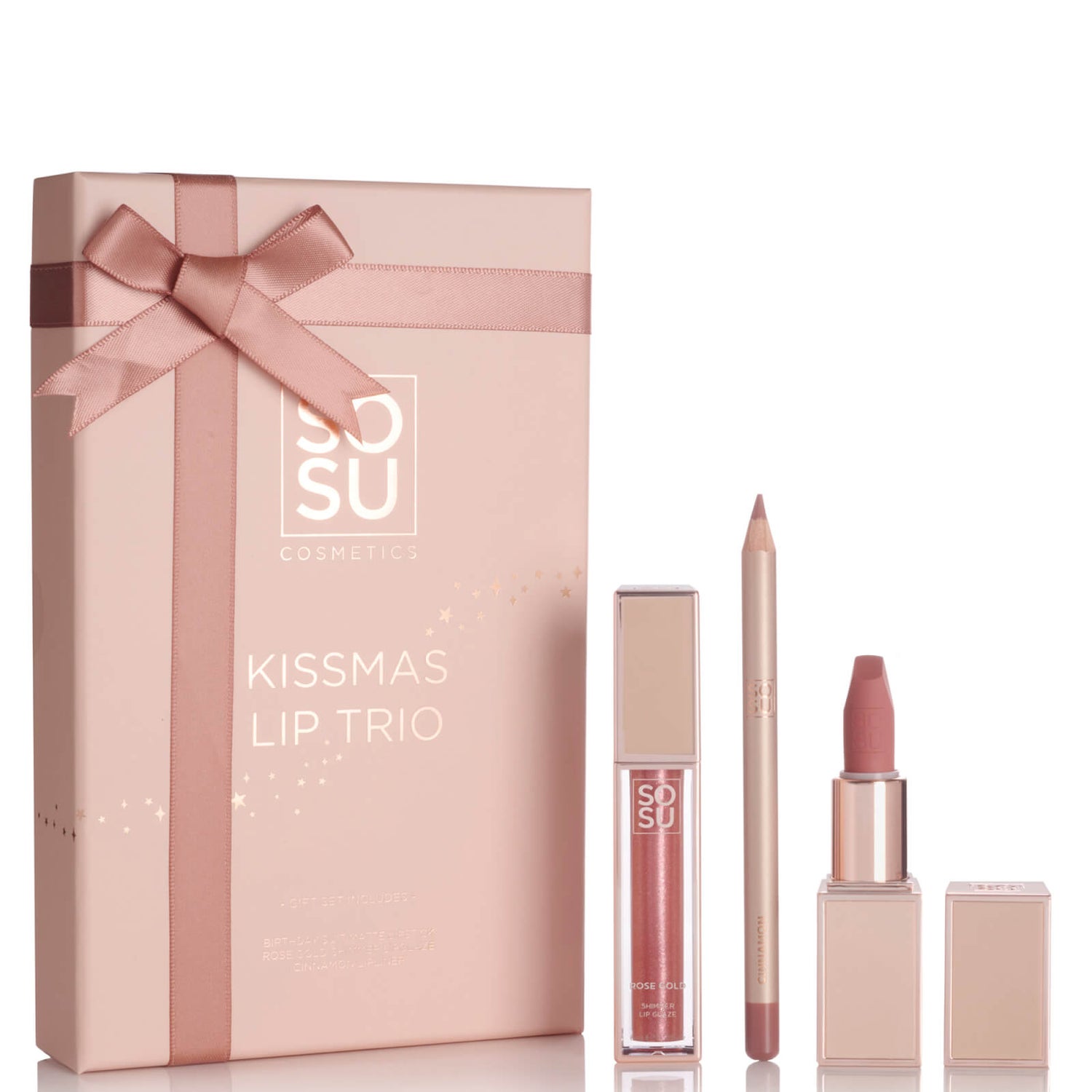 SOSU Cosmetics Kissmass Lip Trio