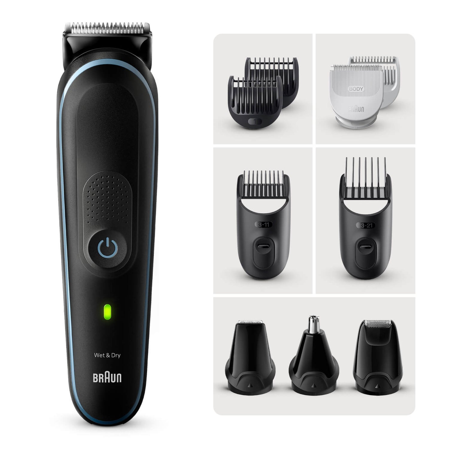 Braun All-In-One Styling Set MGK5445, 10-in-1 Set für Bart, Haare, Bodygrooming und mehr