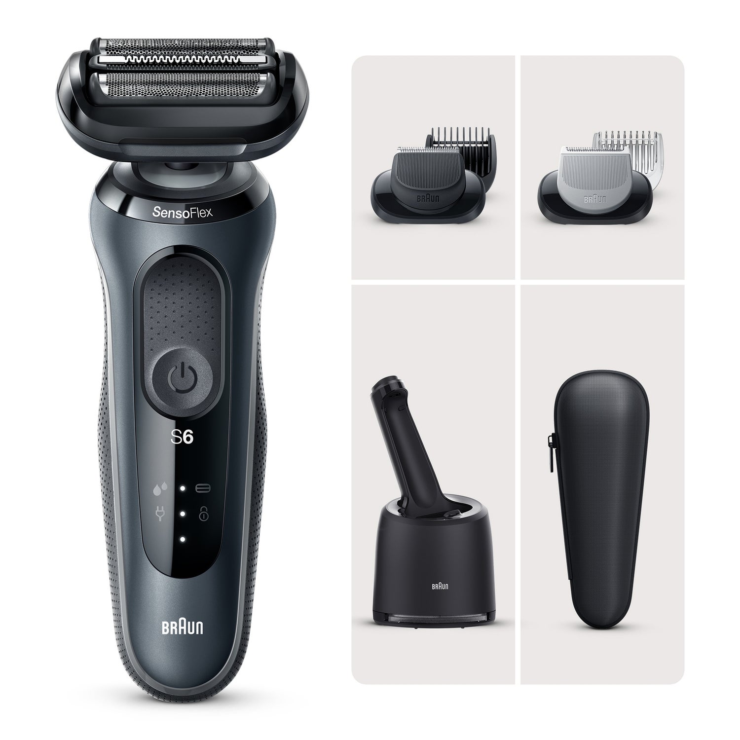 Braun Series 6 61-N7650cc Elektrorasierer Grau