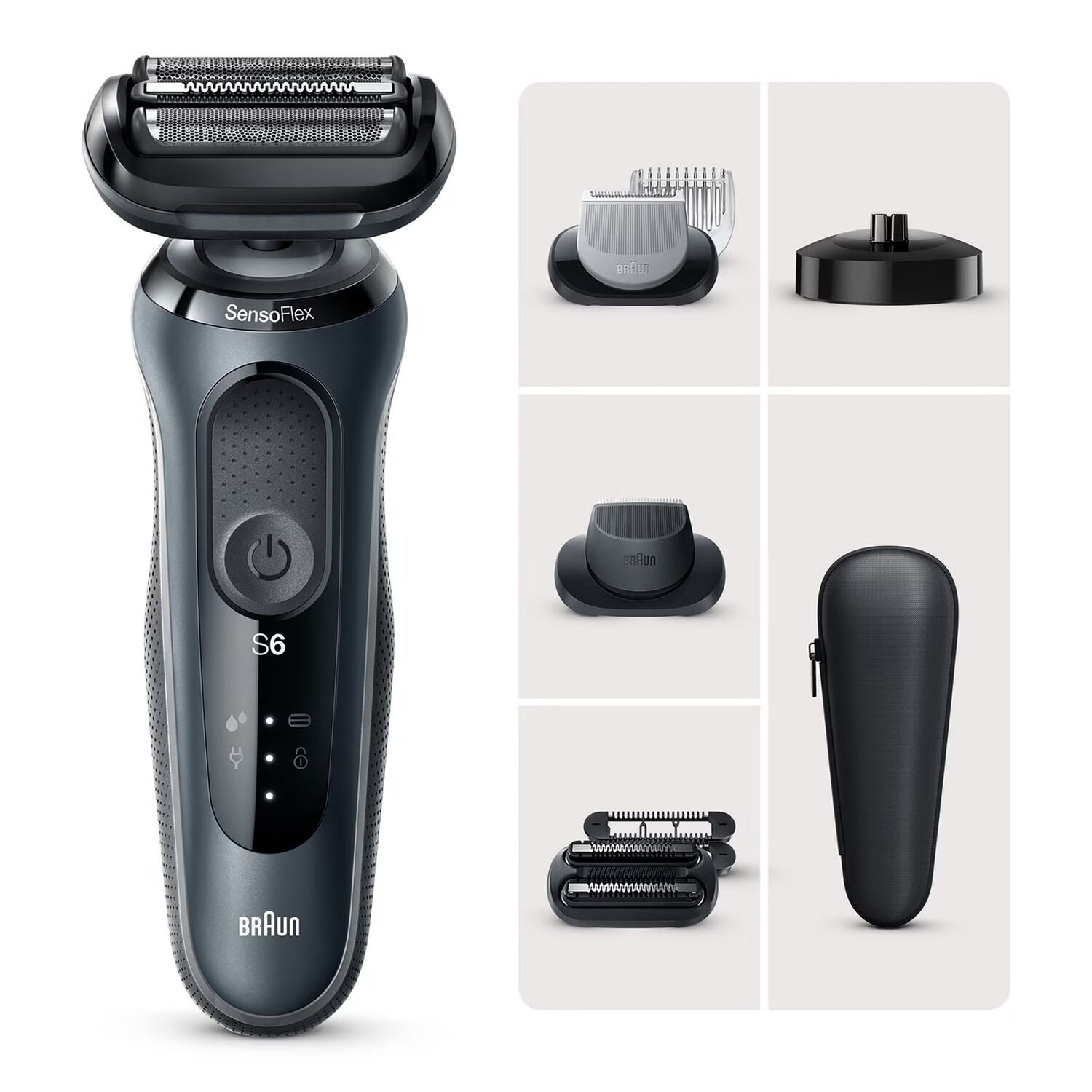 Braun Series 6 61-N4862cs Elektrorasierer, Grau