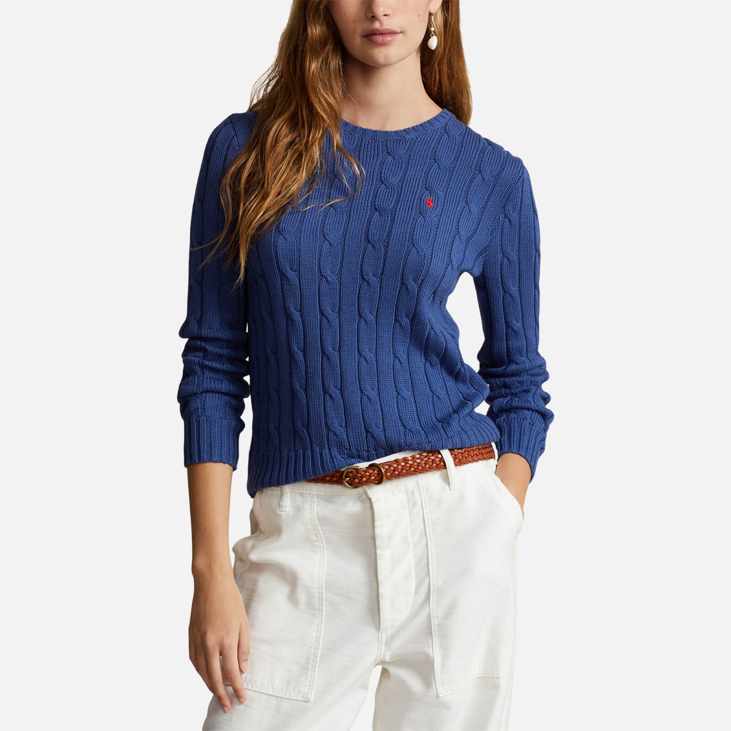 Polo Ralph Lauren Julianna Cable-Knit Cotton Jumper - M