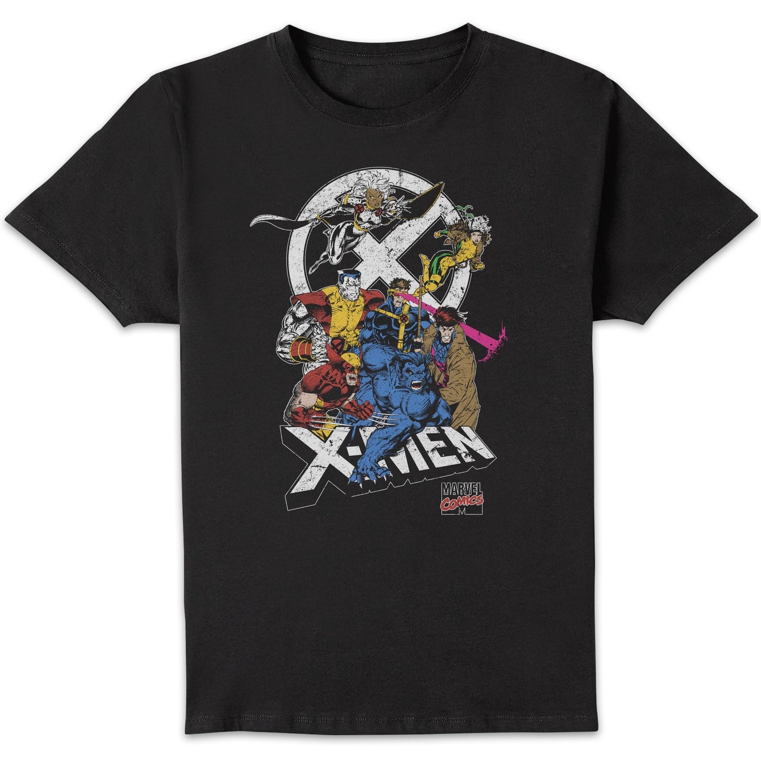 X-Men Super Team Men's T-Shirt - Black