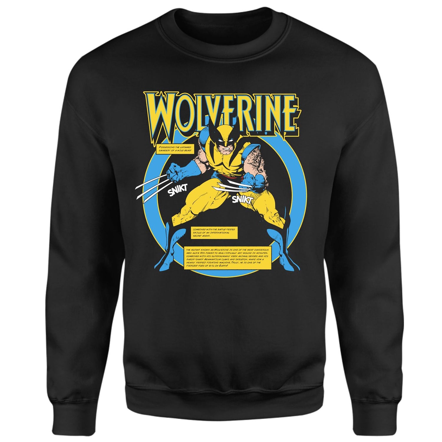 X-Men Wolverine Bio Sweatshirt - Black