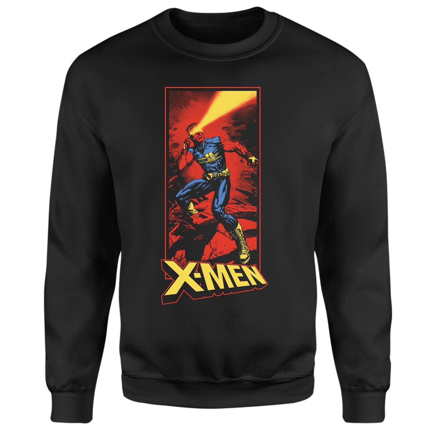 X-Men Cyclops Energy Beam Sweatshirt - Black
