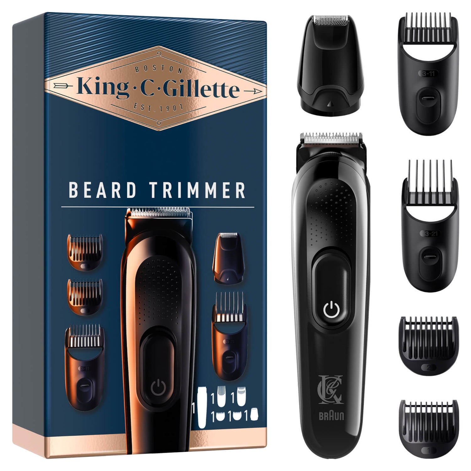 King C. Gillette Beard Trimmer With 4 Combs