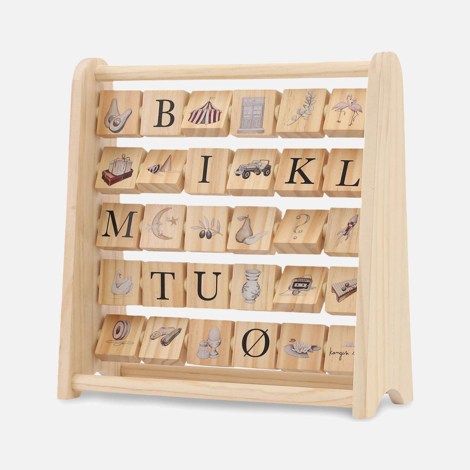 Konges Sløjd ABC Wooden Block Frame