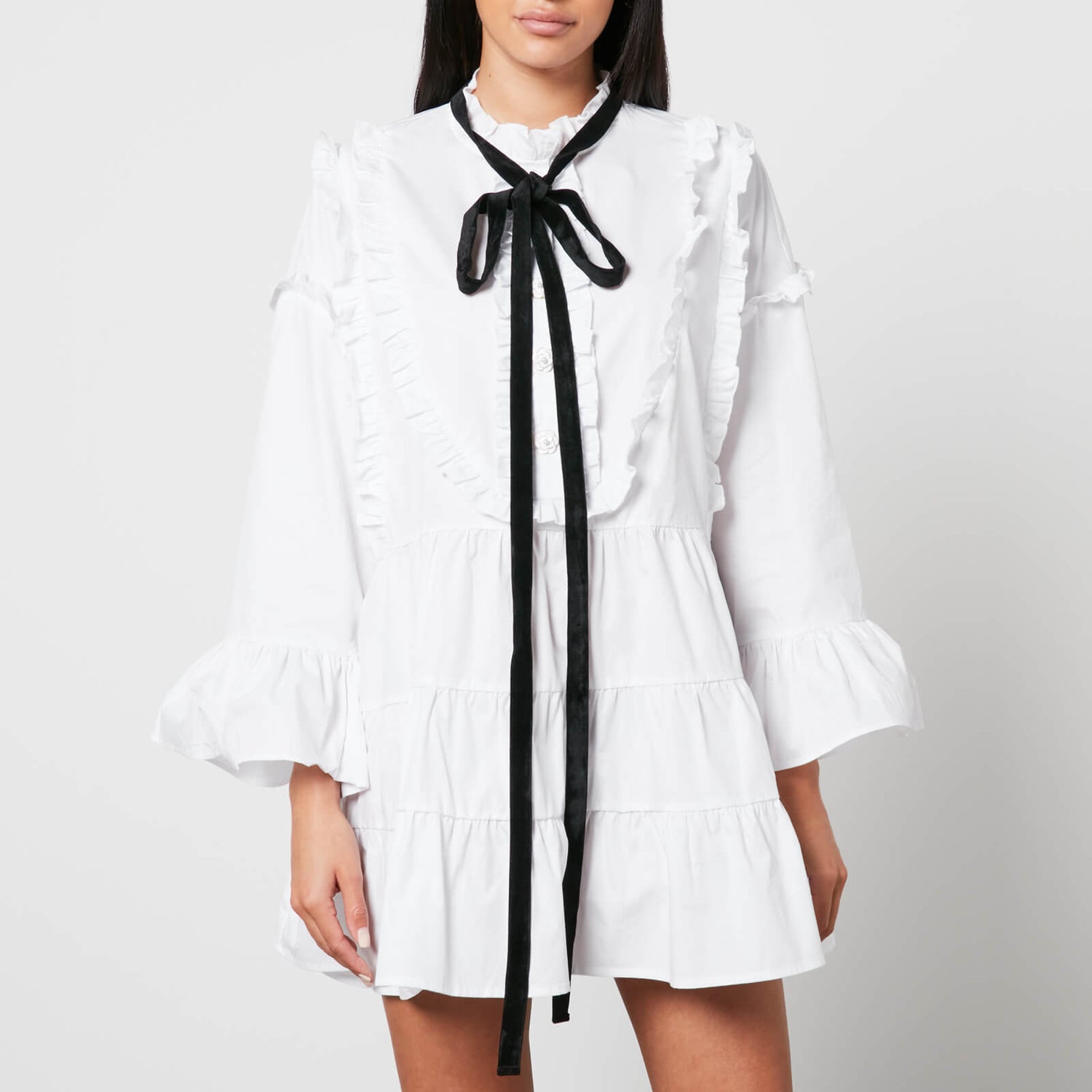 Sister Jane Jasmine Ruffled Cotton Mini Dress