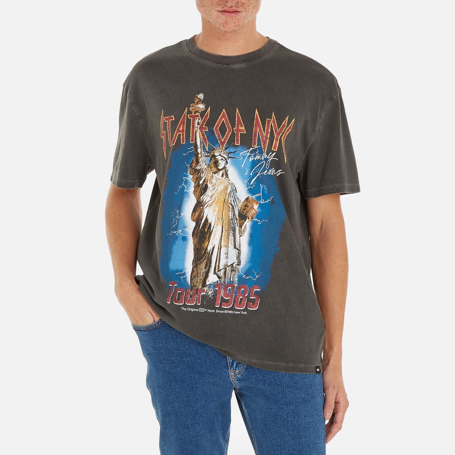Tommy Jeans State Of NYC Graphic Cotton T-Shirt - M