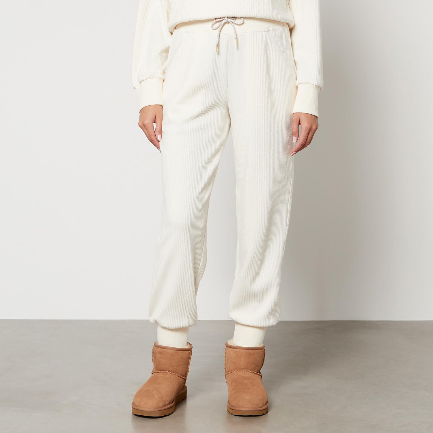 Varley Ascot Ribbed Cotton-Blend Jersey Joggers