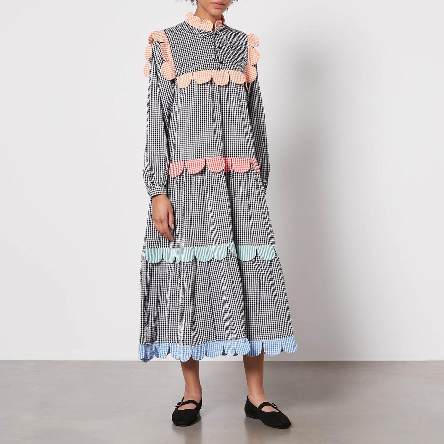 Stella Nova Loan Gingham Cotton Maxi Dress