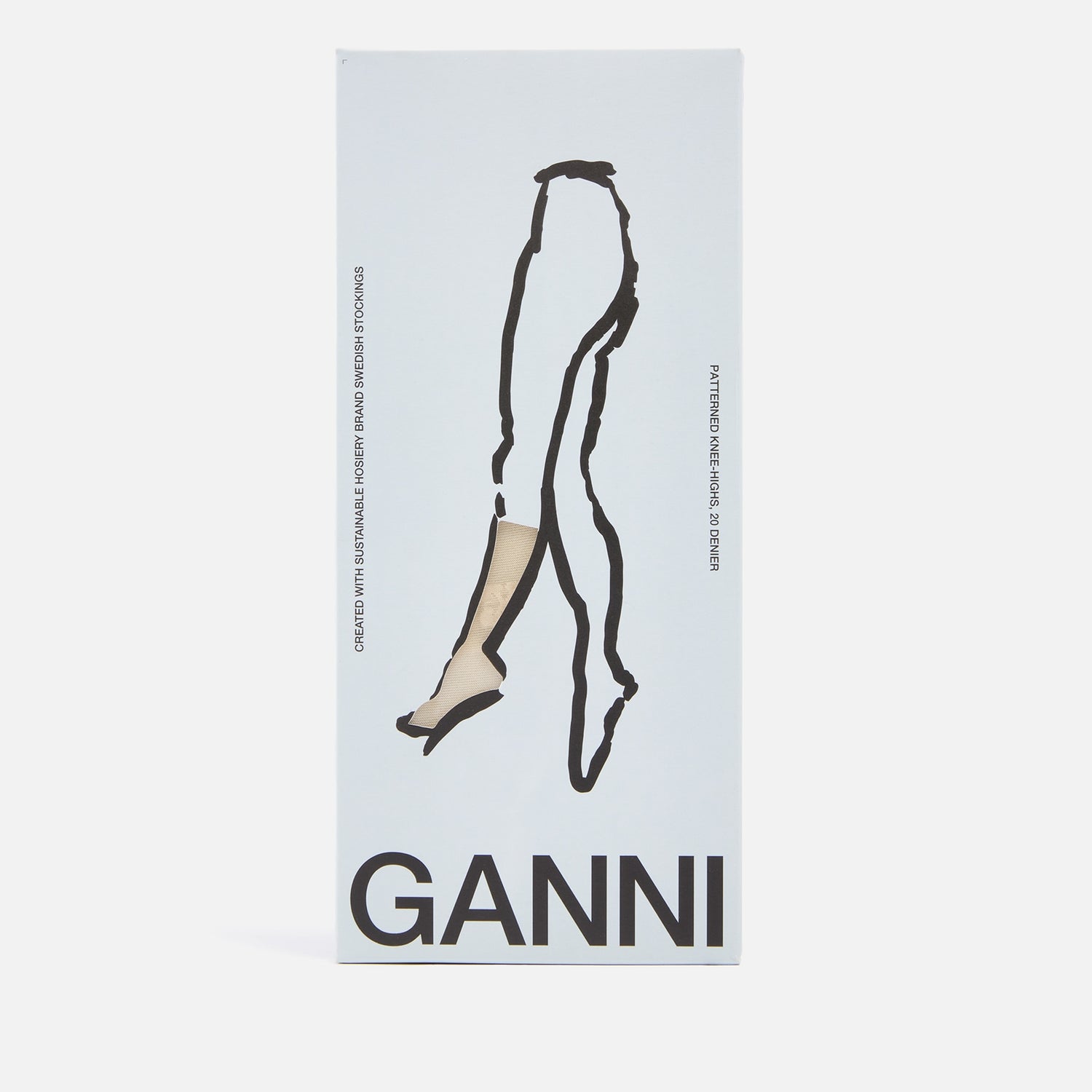 Ganni Butterfly Logo-Jacquard Socks