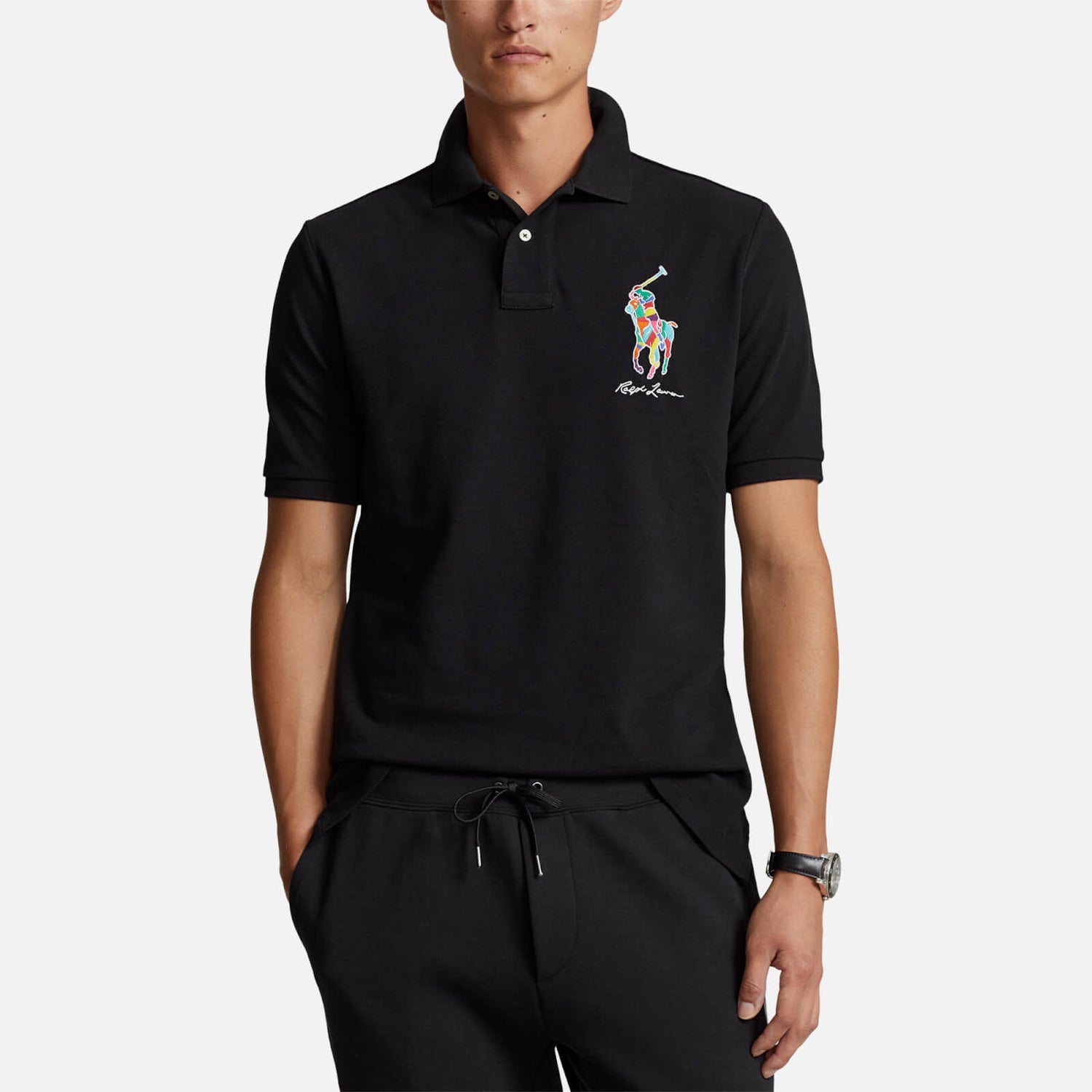 Polo Ralph Lauren Classic-Fit Piqué-Poloshirt mit Big Pony - Polo Black - S