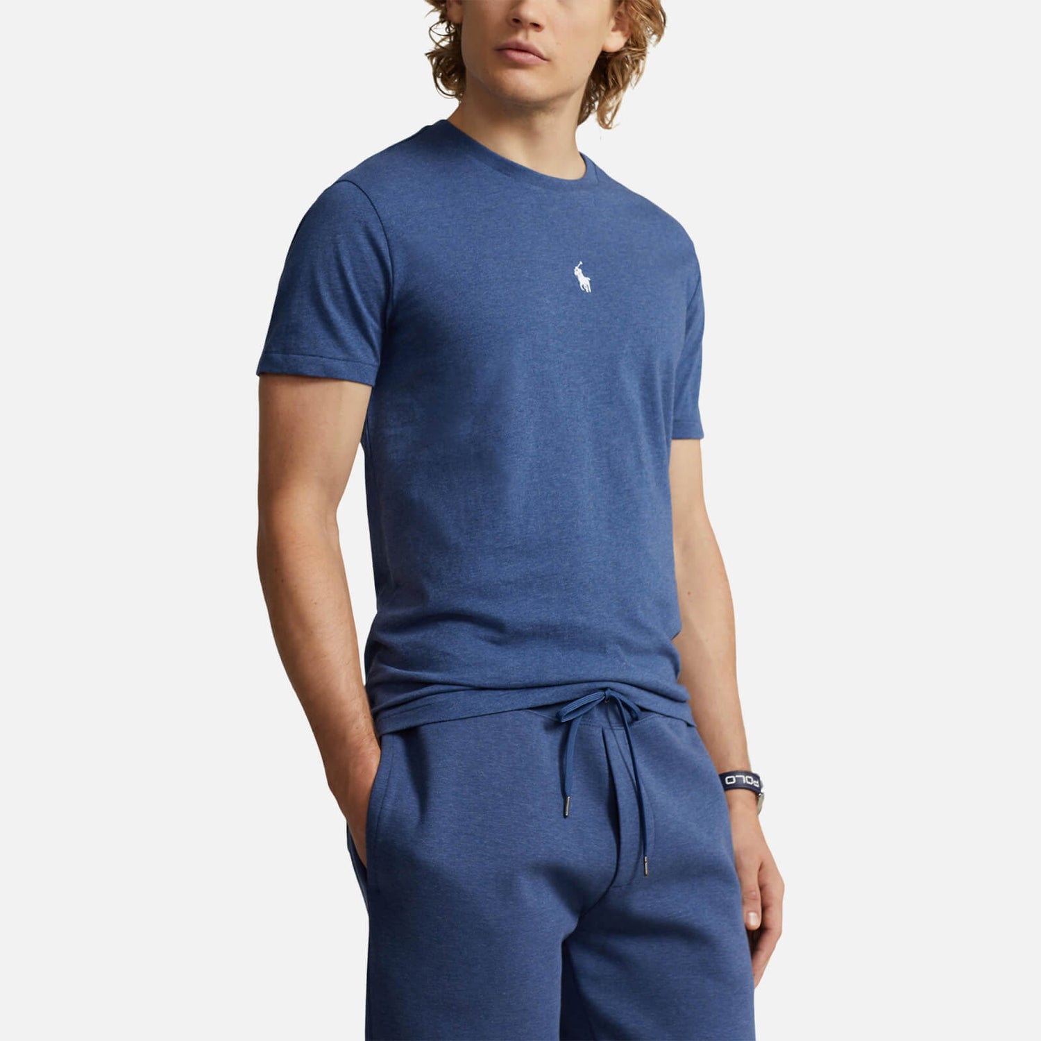 Polo Ralph Lauren Custom-Slim-Fit Jersey-T-Shirt - Derby Blue Heather - S
