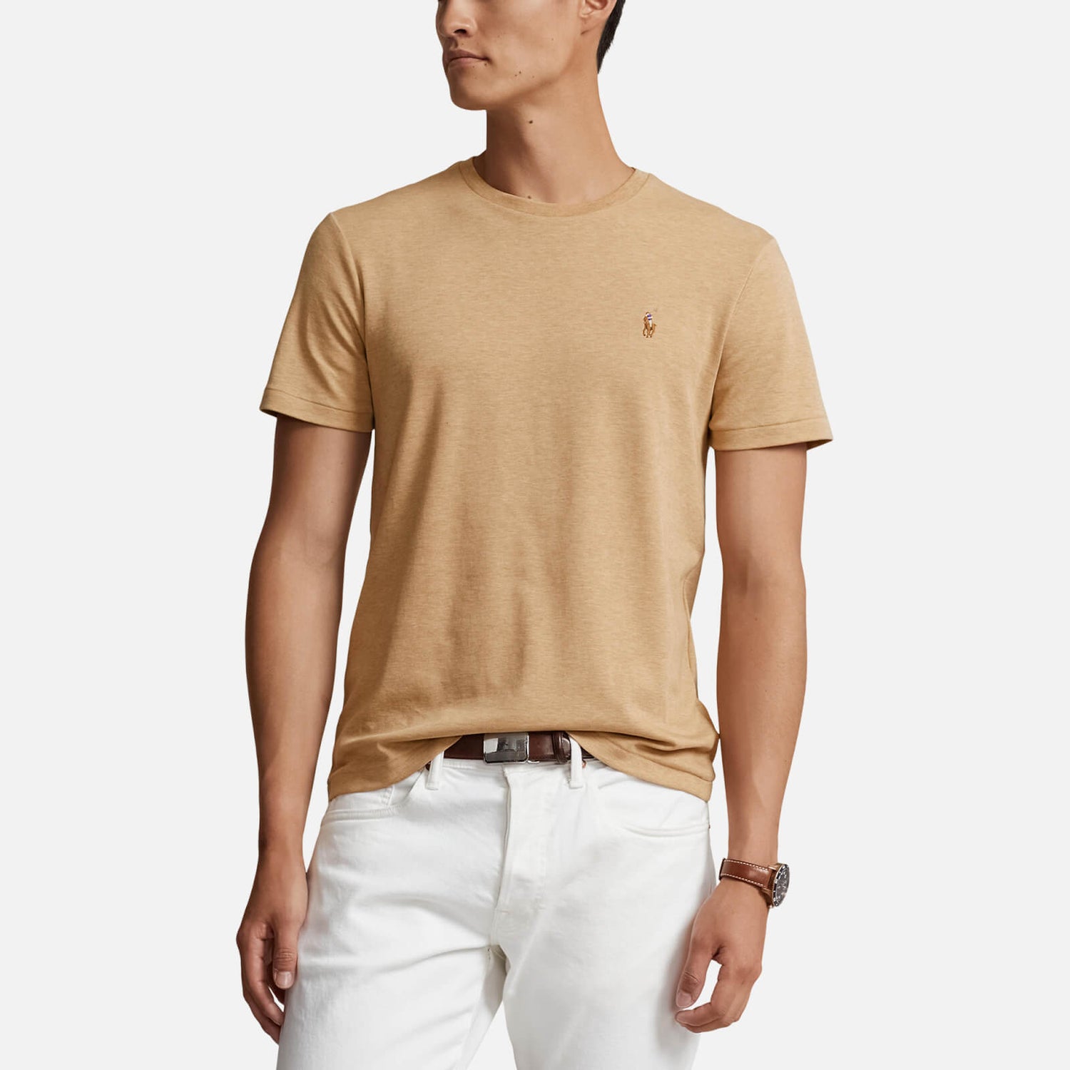 Polo Ralph Lauren Weiches Custom-Slim-Fit T-Shirt - Classic Camel Heather - S