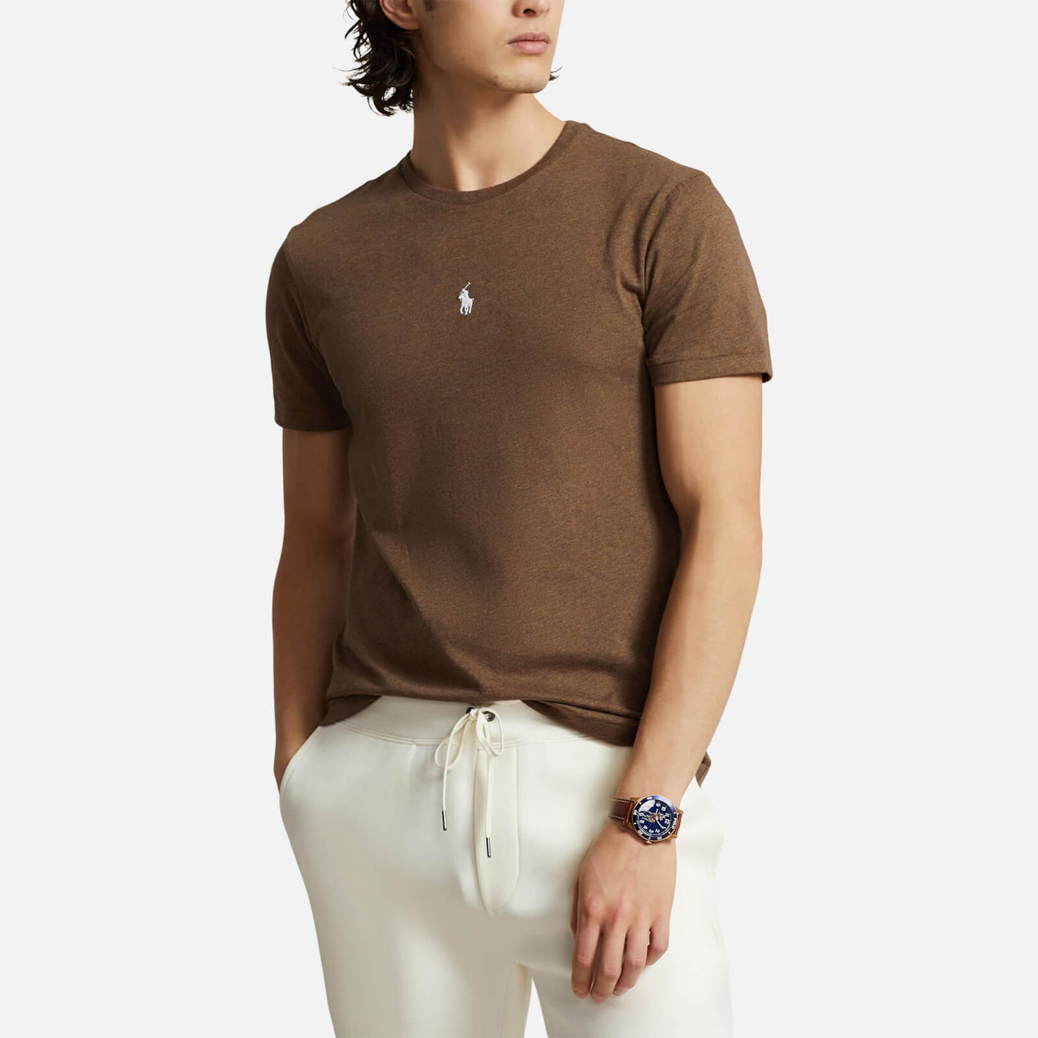Polo Ralph Lauren Custom-Slim-Fit Jersey-T-Shirt - Brown - M