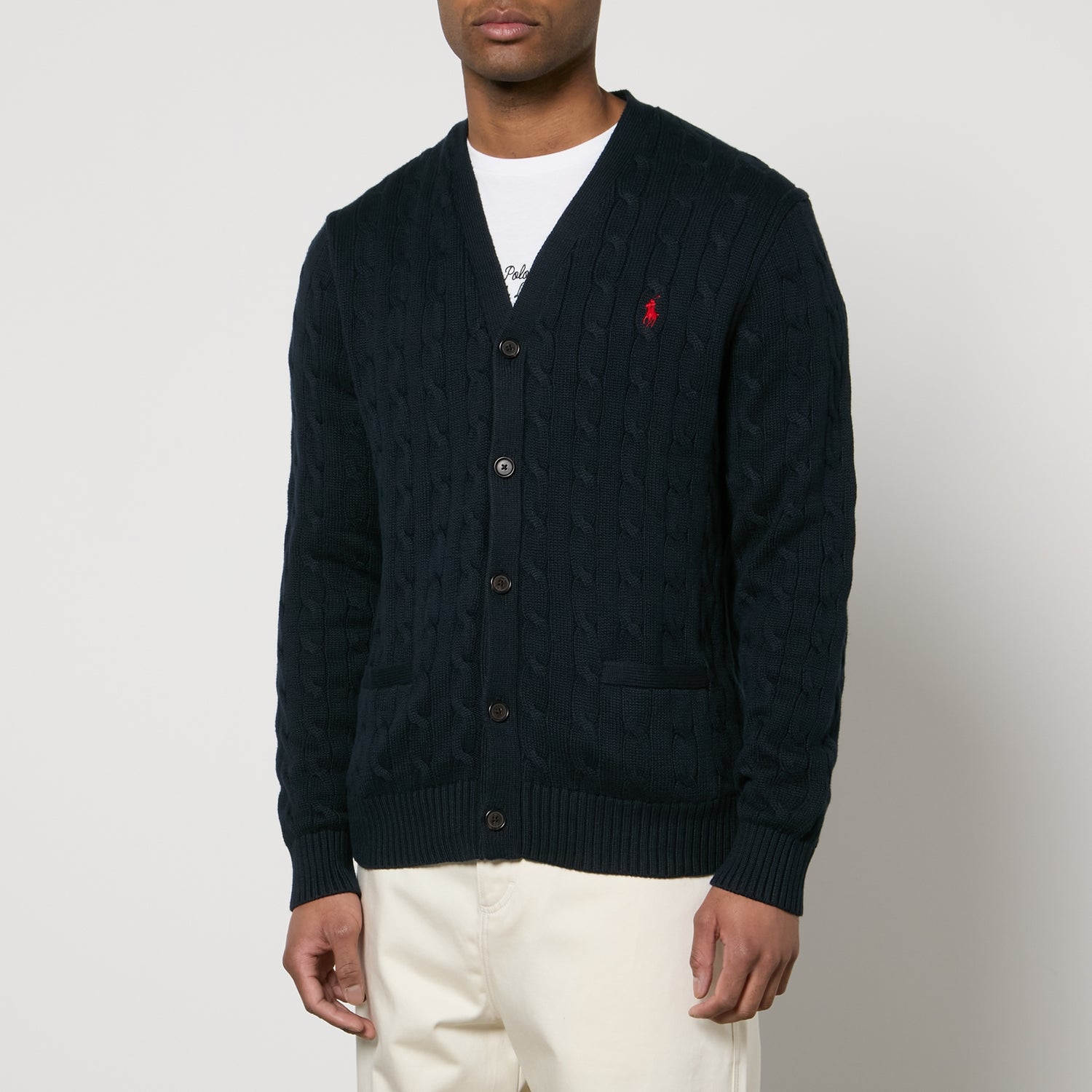 Polo Ralph Lauren Roving Cable Knit Cotton Cardigan TheHut