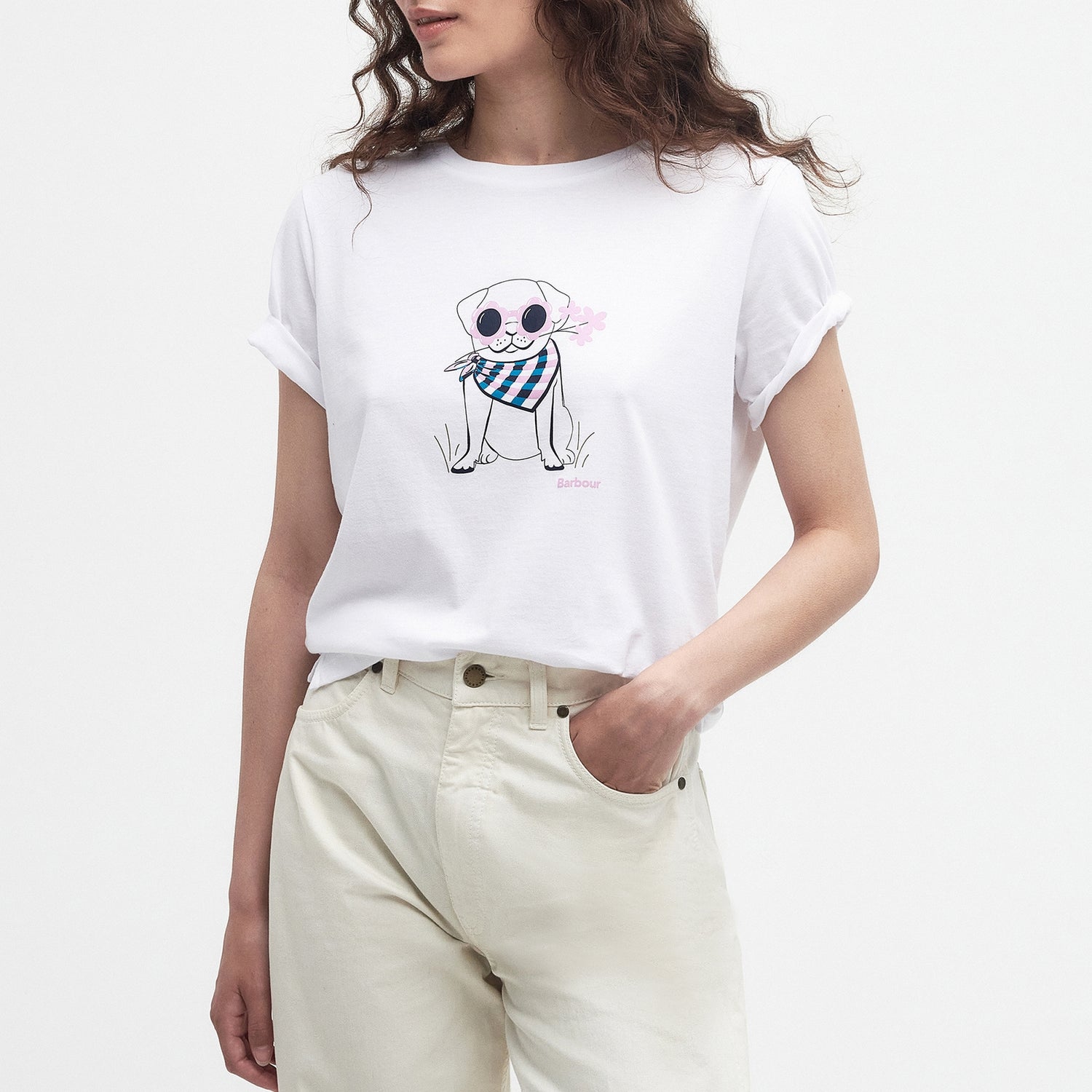 Barbour Honeywell Cotton-Jersey T-Shirt - UK 8