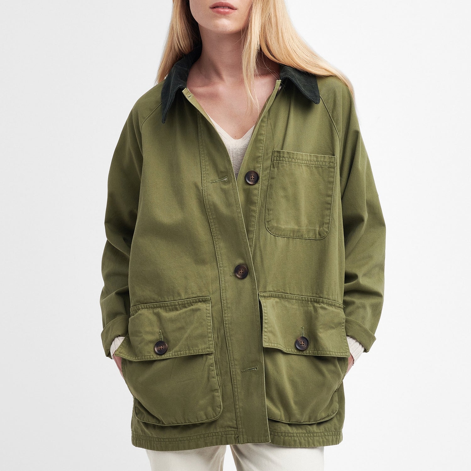 Barbour Pennycress Cas Cotton-Twill Jacket - UK 14