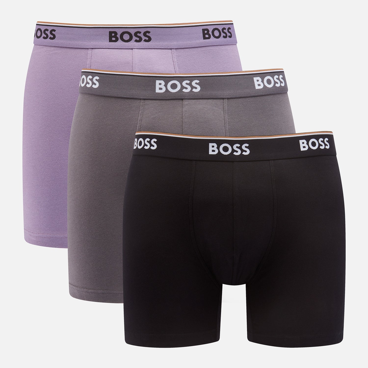BOSS Bodywear Three-Pack Stretch-Jersey Boxer Briefs - S