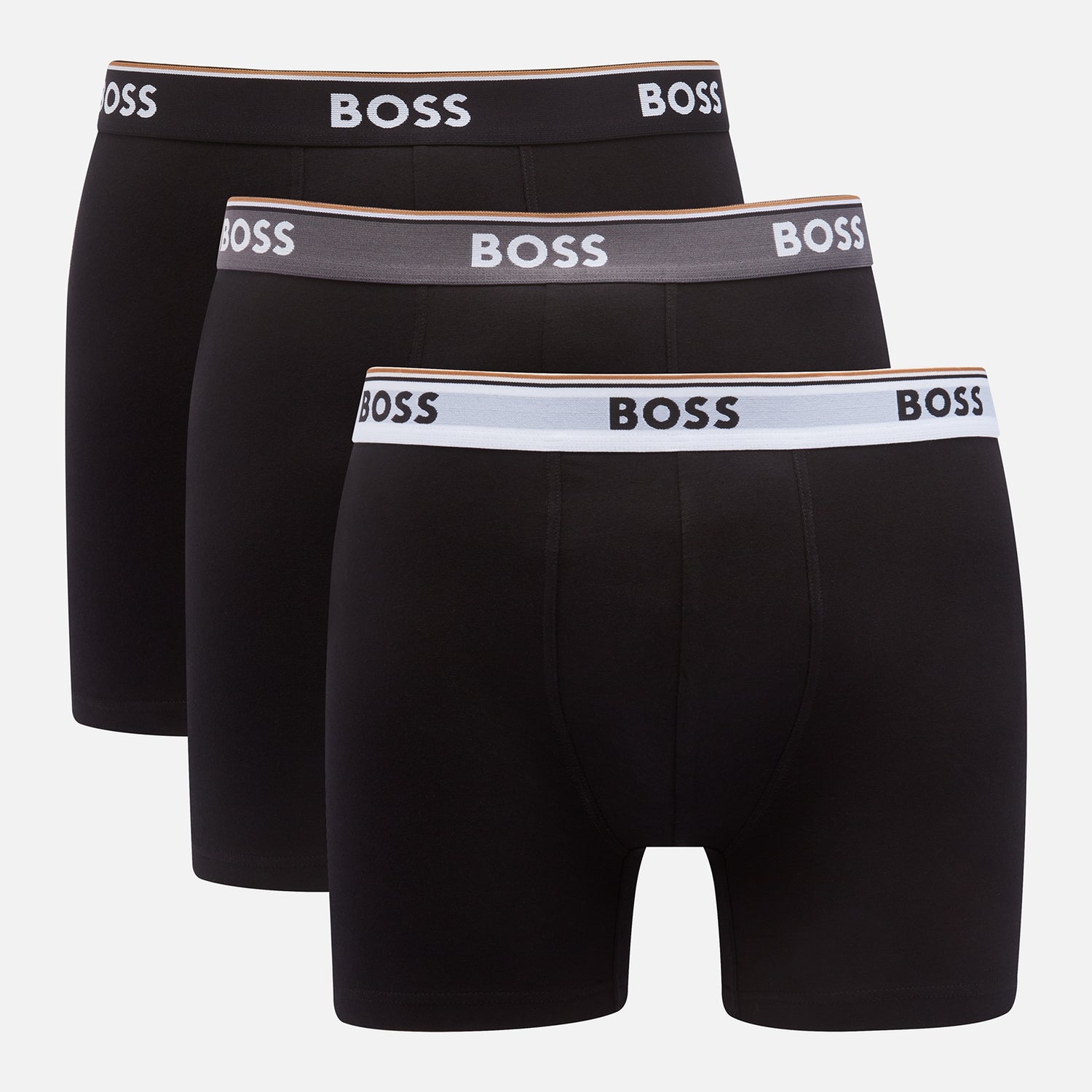 BOSS Bodywear Three-Pack Stretch-Jersey Boxer Briefs - M