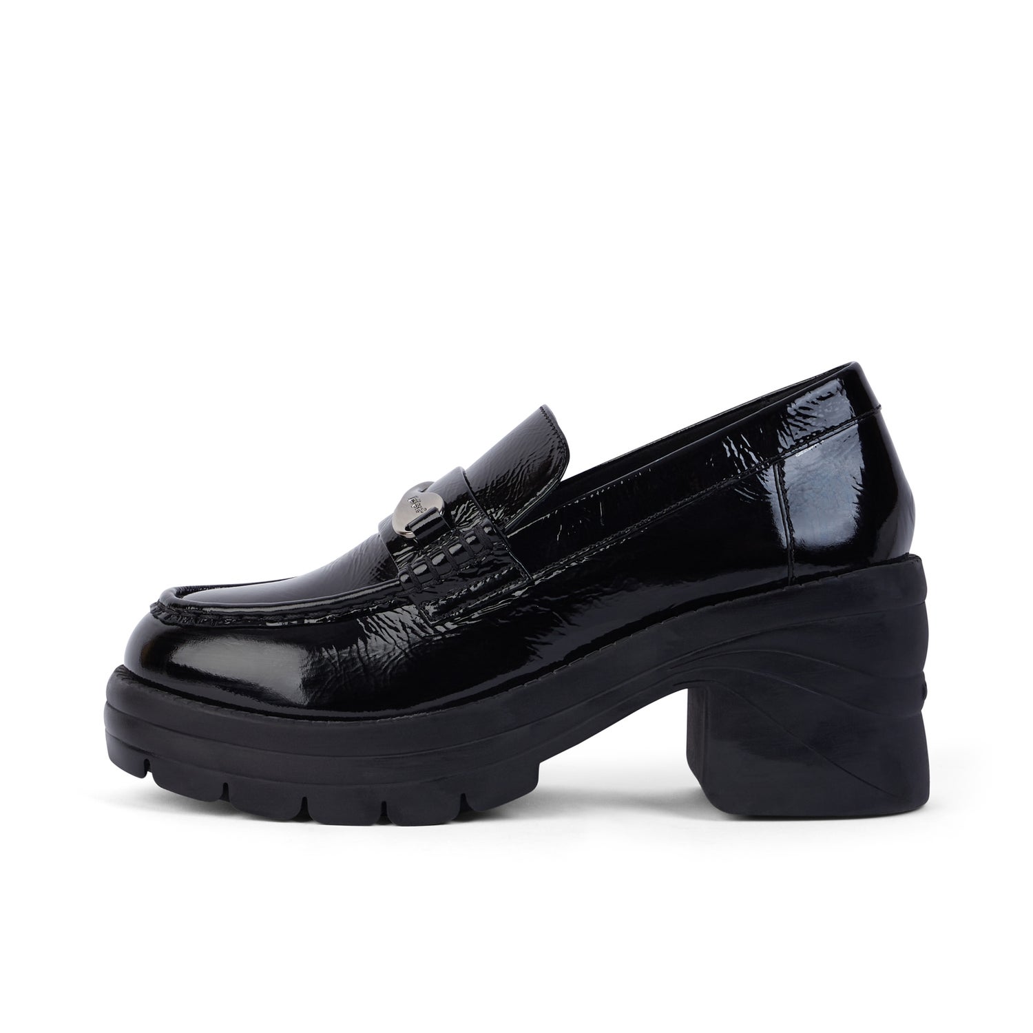 Platform patent leather loafers best sale