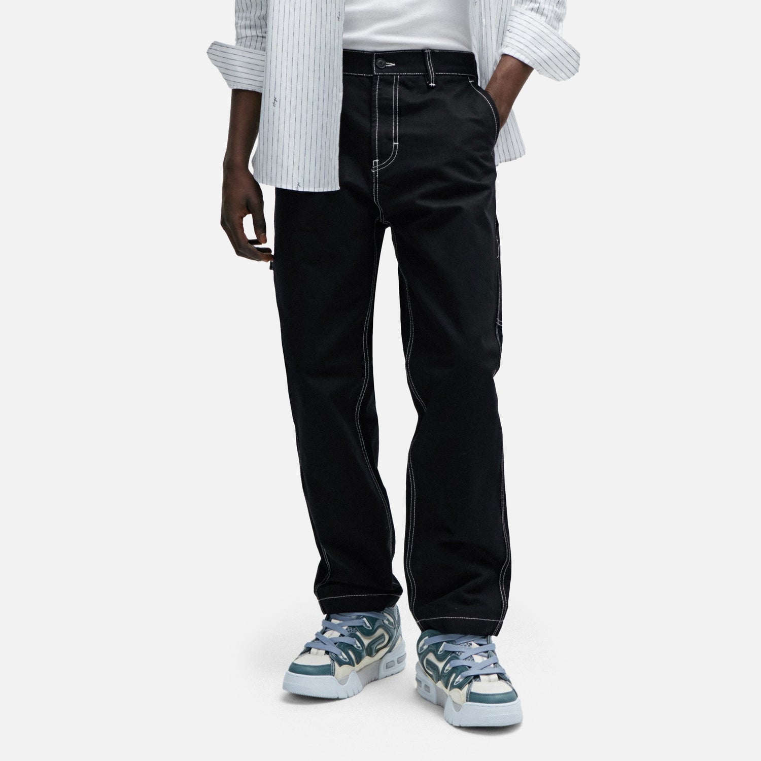 HUGO Gion241 Contrast Stitch Denim Jeans - IT 46/S