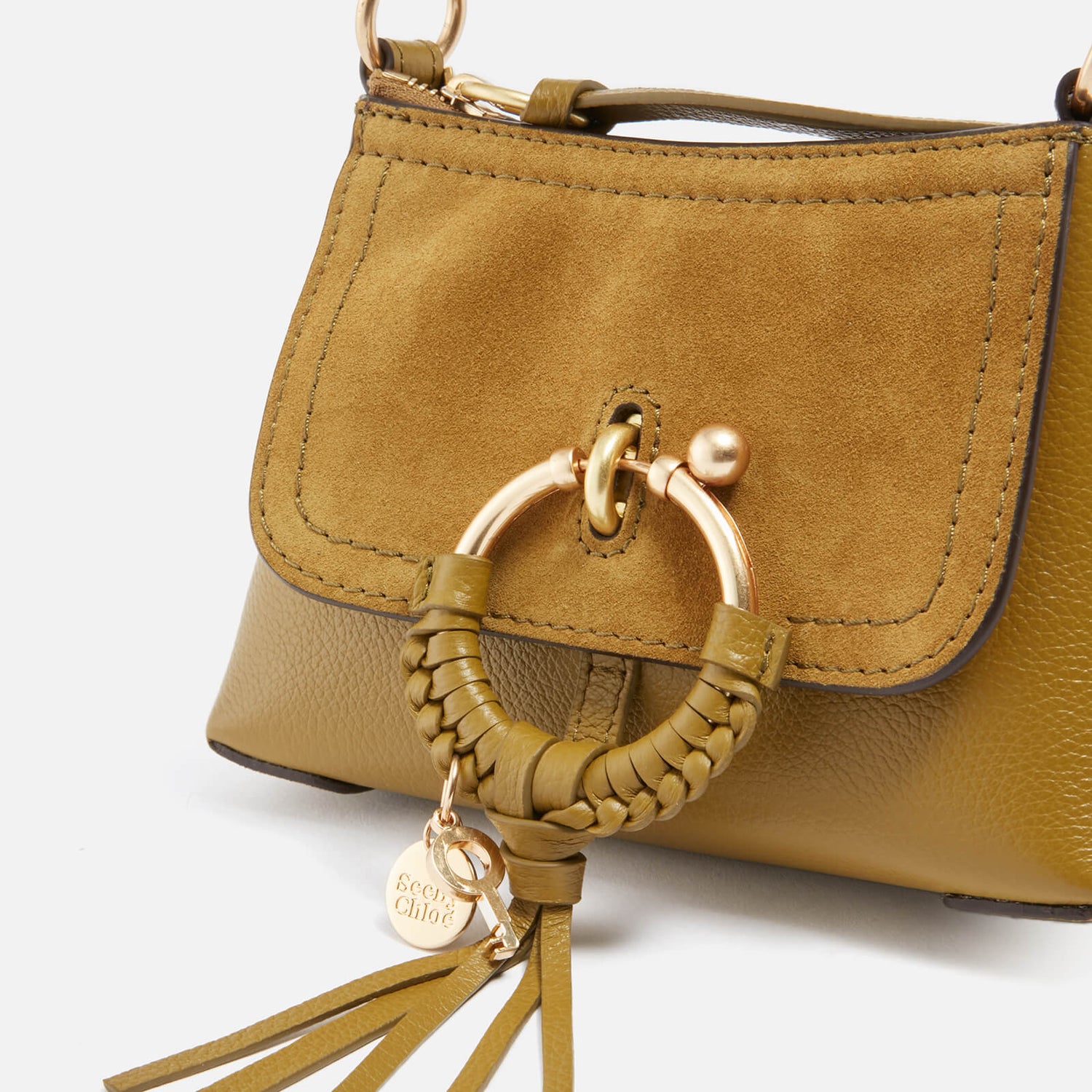 See By Chloé Joan Mini Leather and Suede Crossbody Bag 2