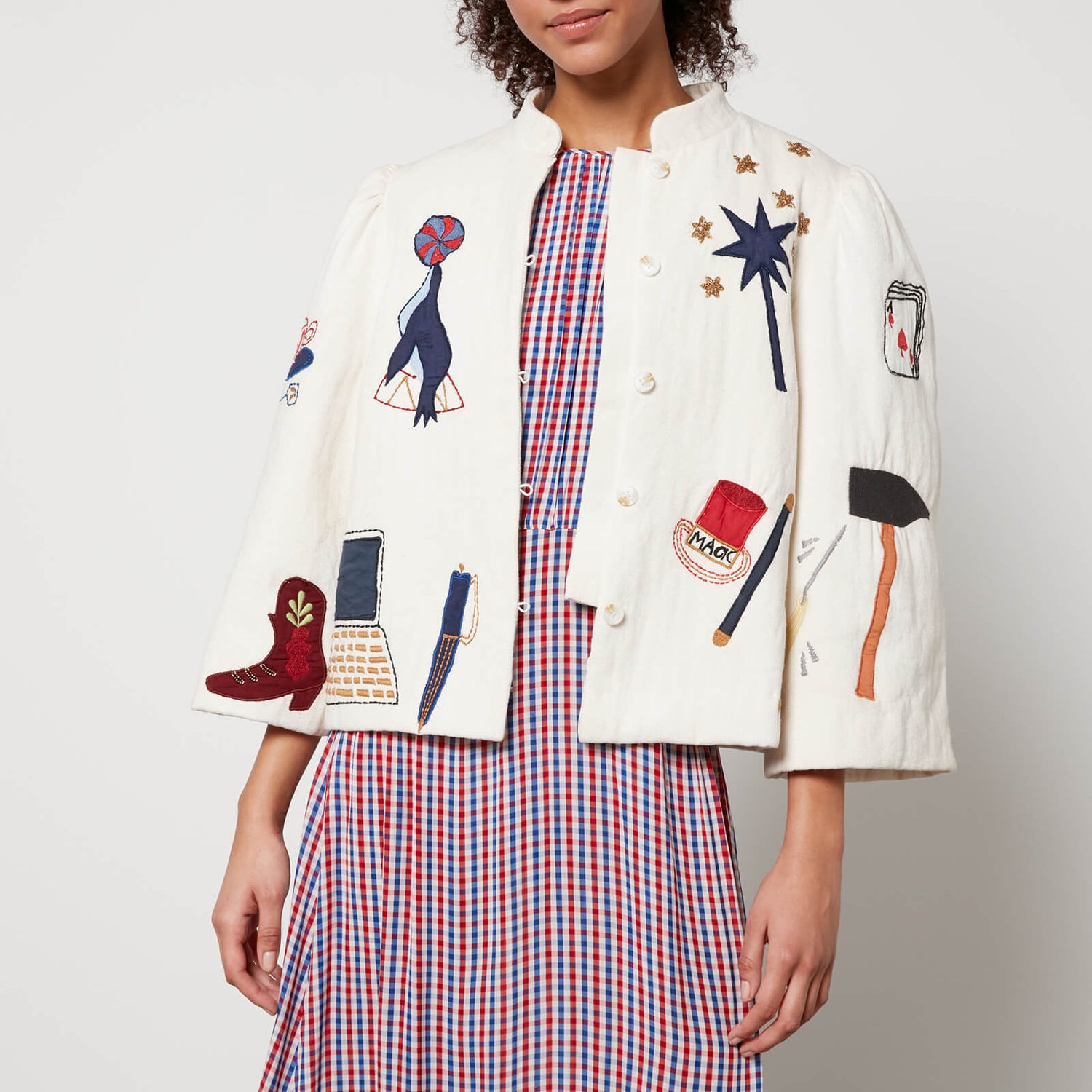 Stella Nova Circus Appliquéd Brushed Twill Jacket