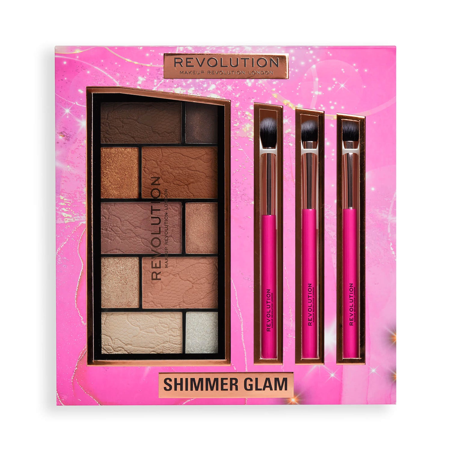 Revolution Shimmer Glam Eye Set Gift Set (Worth $23.00)