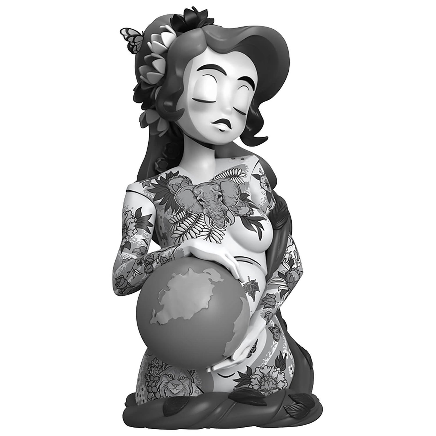 Mighty Jaxx Inked Stories: Gaia (Mono Edition) ft JPK