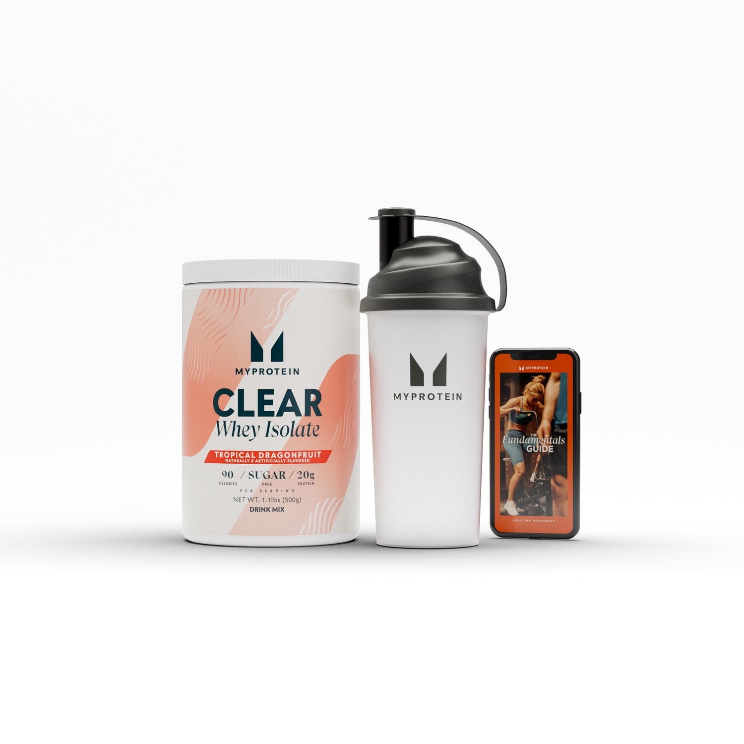 Clear Protein Bundle - Shaker - Tropical Dragonfruit