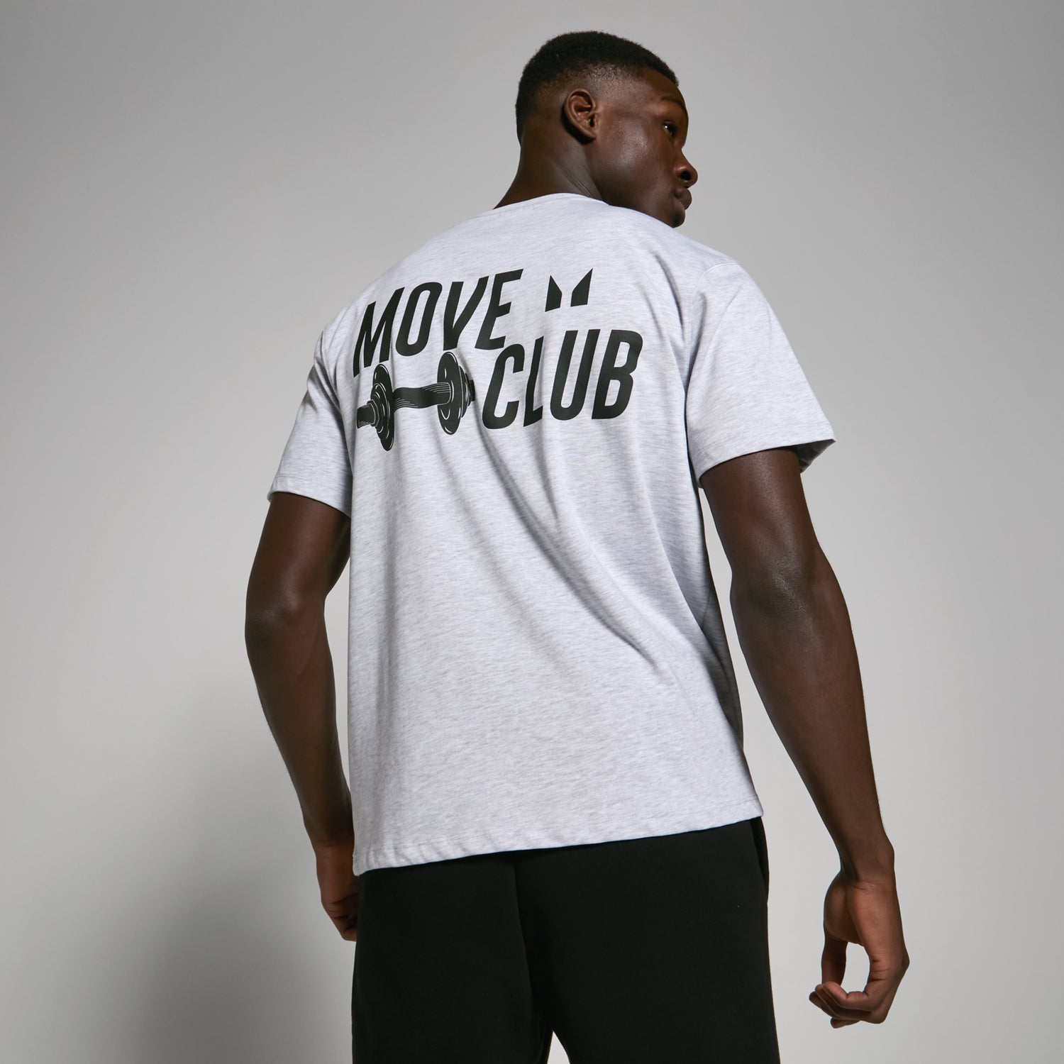 Оверсайз футболка MP Move Club — светло-серый меланж - XXS - XS
