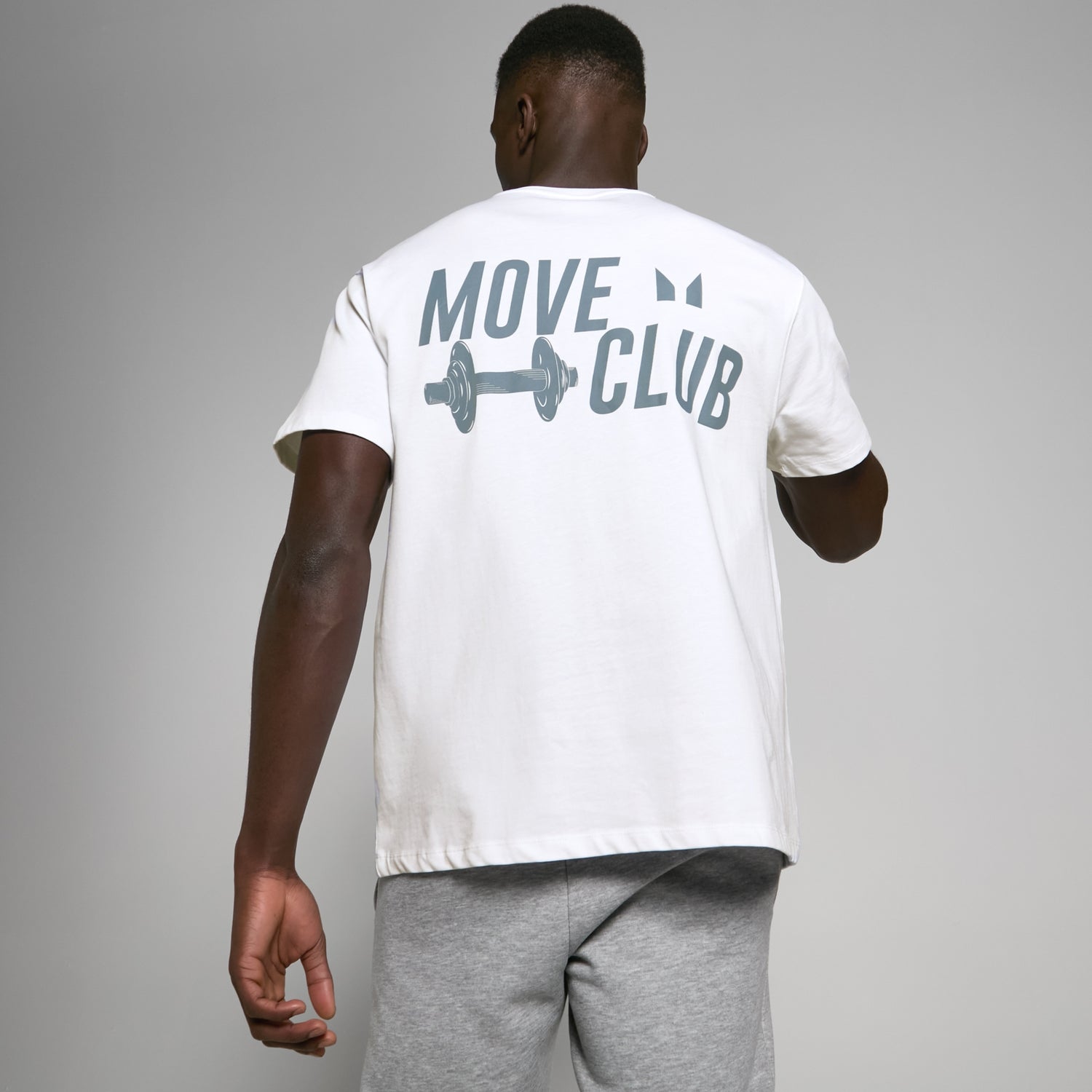 FIBO Oversized Move Club T-Shirt – Weiß - S - M