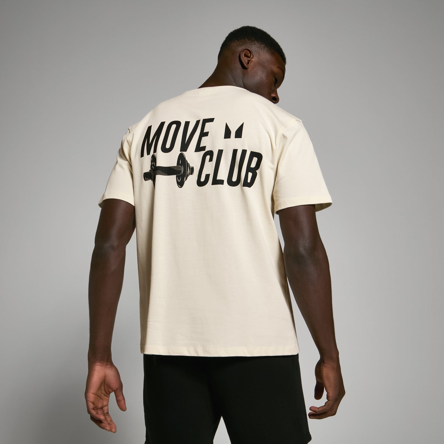 FIBO Oversized Move Club T-Shirt – Vintage-Weiß - S - M