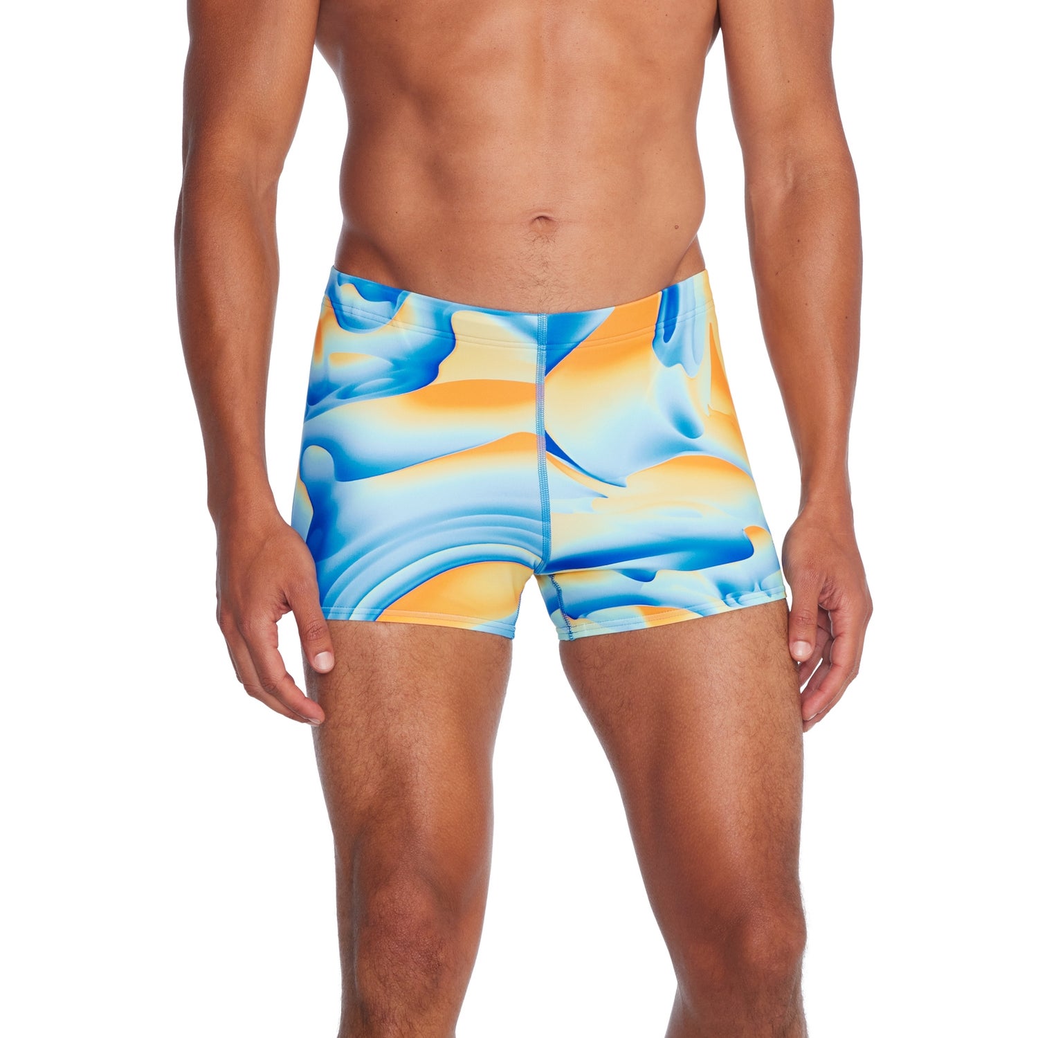 Men's Beachstar Print Square Leg Blue/Yellow | Speedo USA