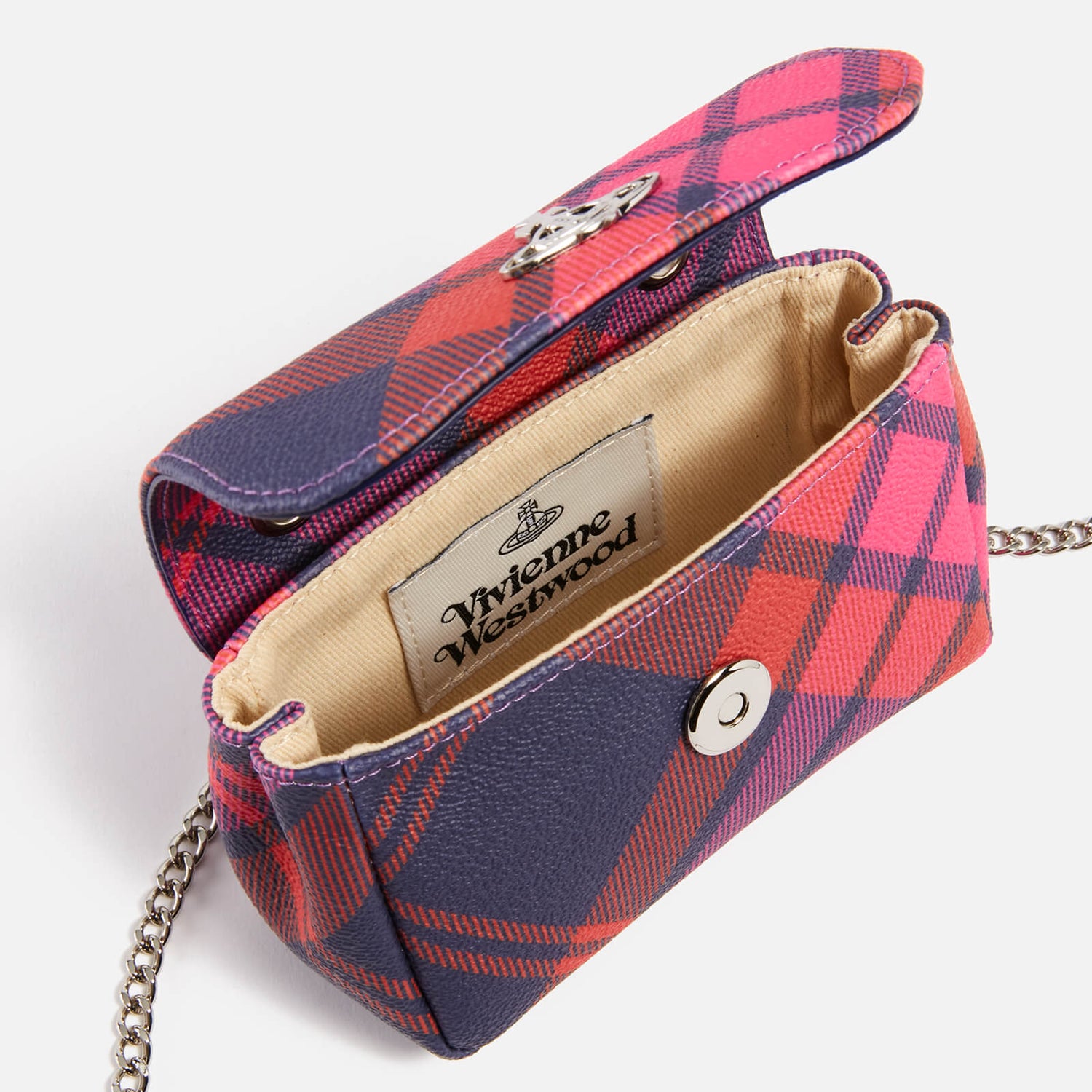 Vivienne Westwood Exclusive Small Printed Leather Chain Purse 2