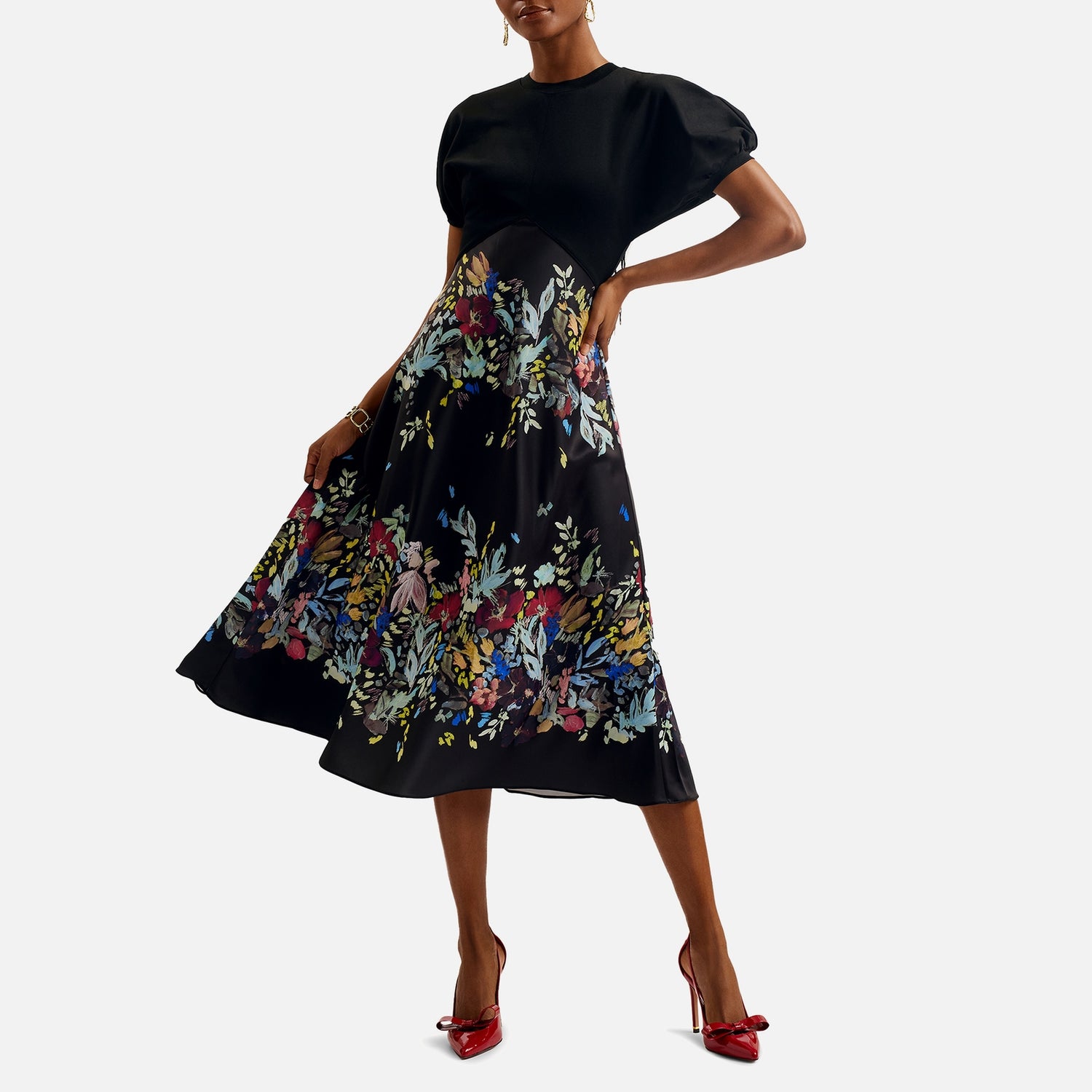 Ted baker satin dress on sale