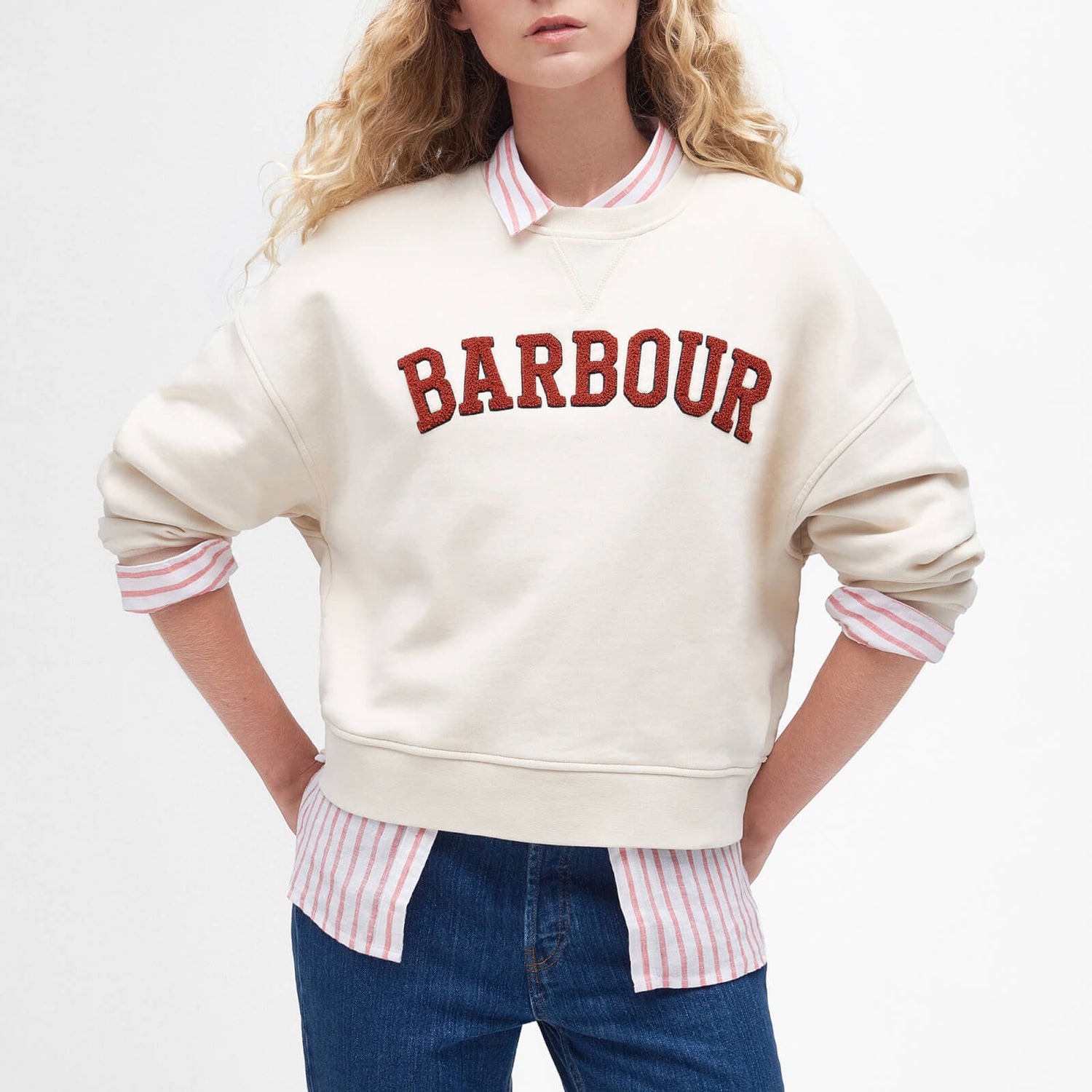 Barbour Women's Silverdale Overlayer Cotton Sweatshirt - UK14