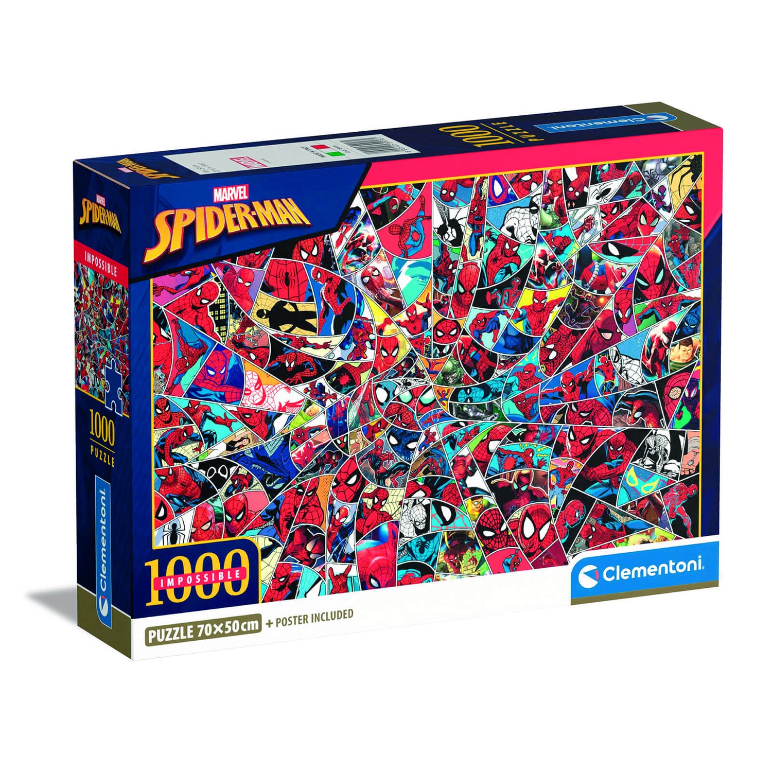 Clementoni Marvel Spiderman 1000 Piece Impossible Jigsaw Puzzle