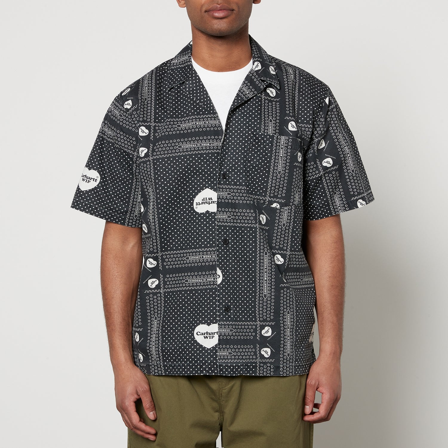 Carhartt WIP Heart Bandana Cotton-Poplin Shirt - S