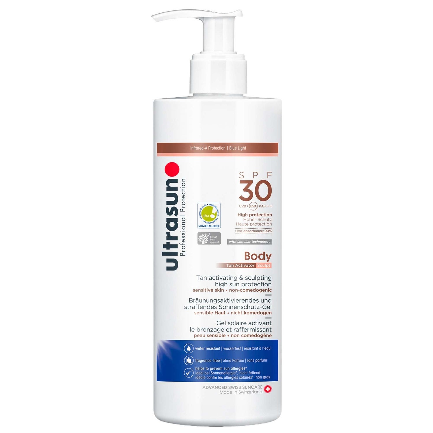 Ultrasun Body Tan Activator Sculpt SPF30 400ml - allbeauty