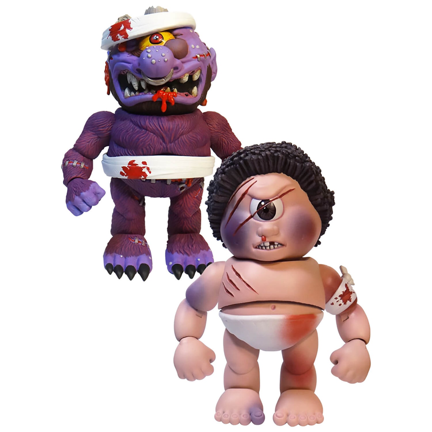 Madballs vs GPK - Sy Clops vs Horn Head Action Figures
