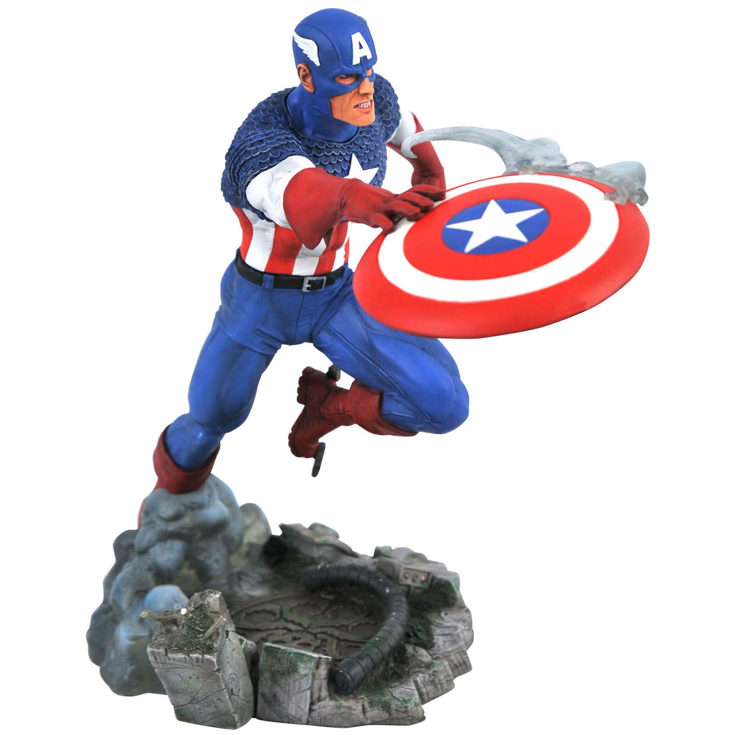 Diamond Select - Marvel Gallery Comic Captain America PVC Statue (O/A)
