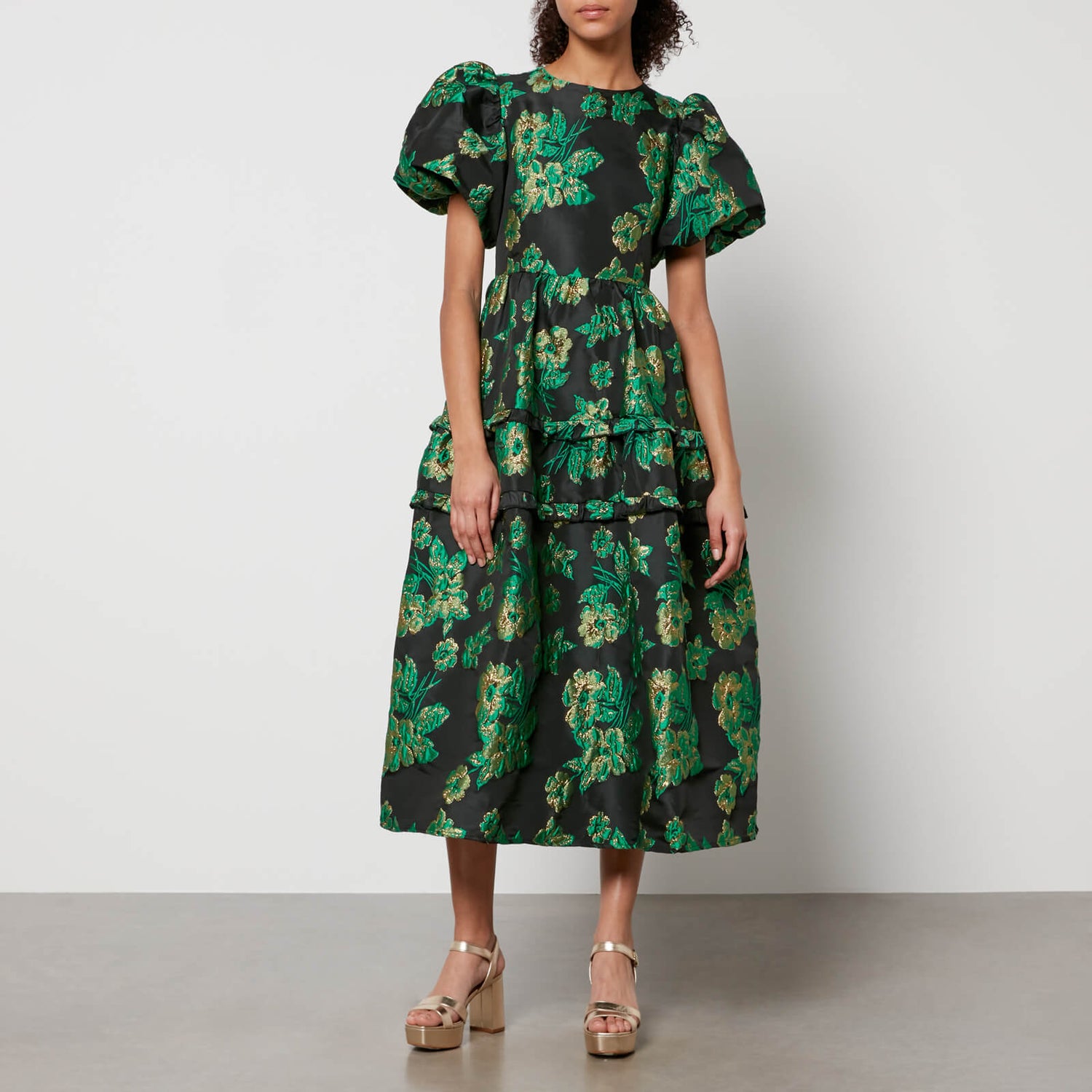 Sister Jane Dream Bonnie Floral Cloque Midi Dress