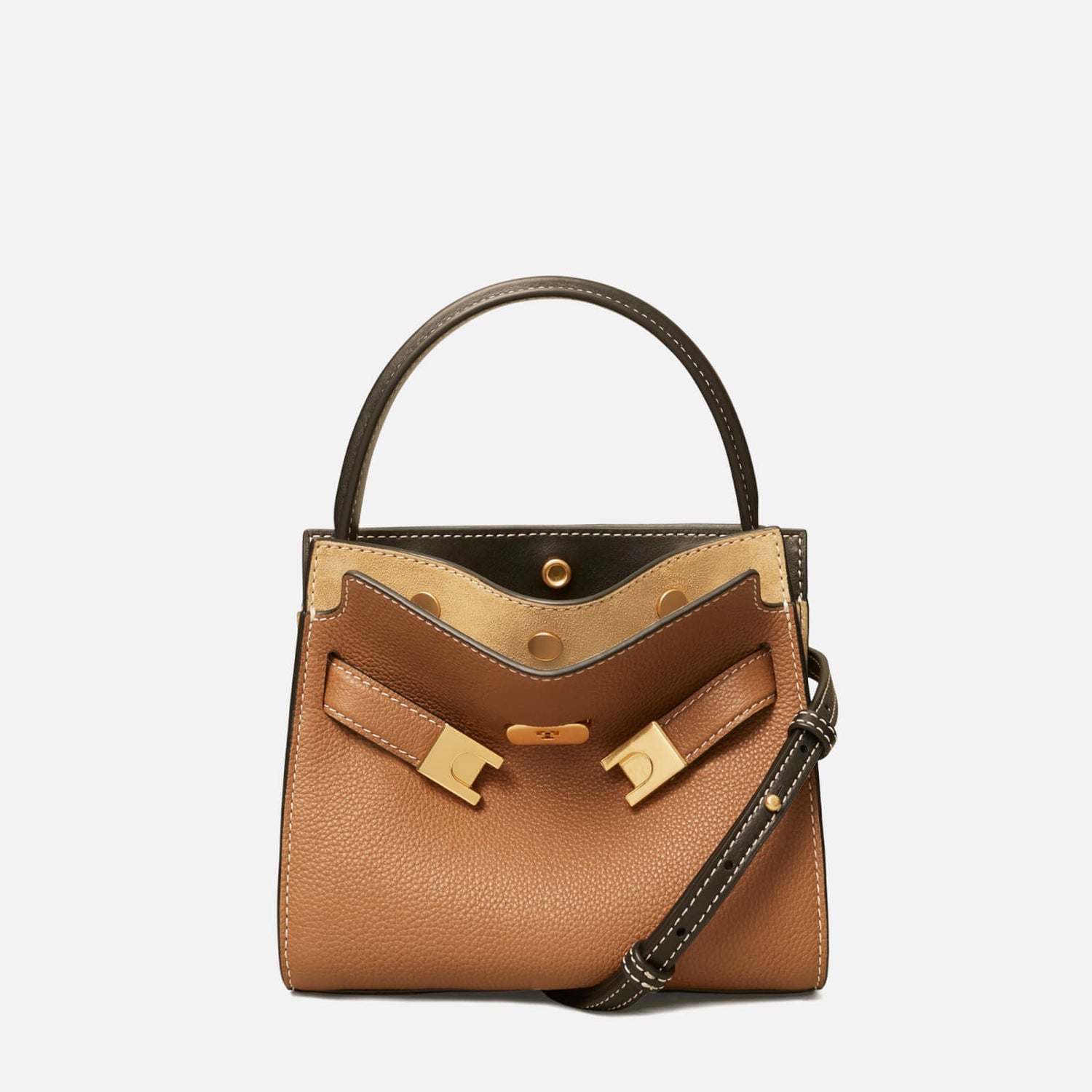Tory Burch Lee Radziwill Leather and Suede Bag