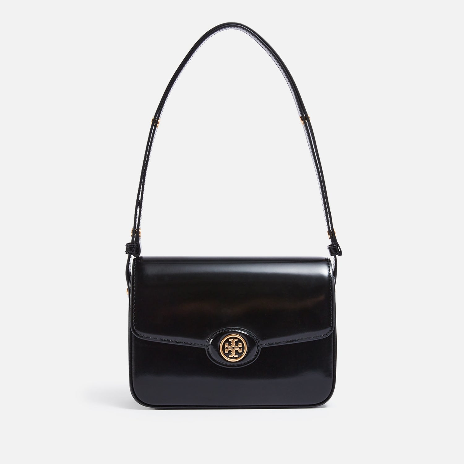 Tory Burch Robinson Spazzolato Convertible Leather Shoulder Bag