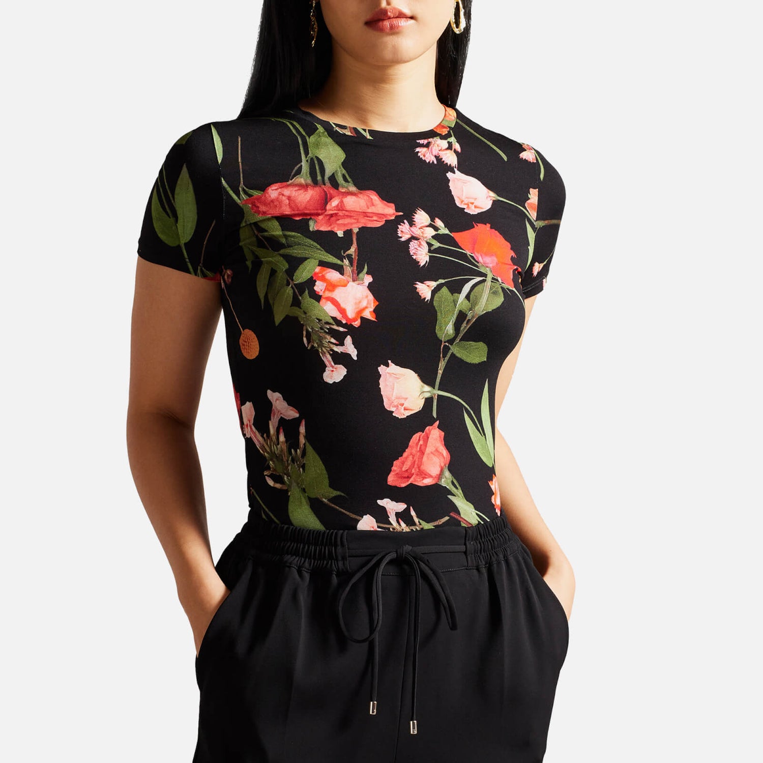 Ted Baker Treyya Floral Jersey T-Shirt - UK 6