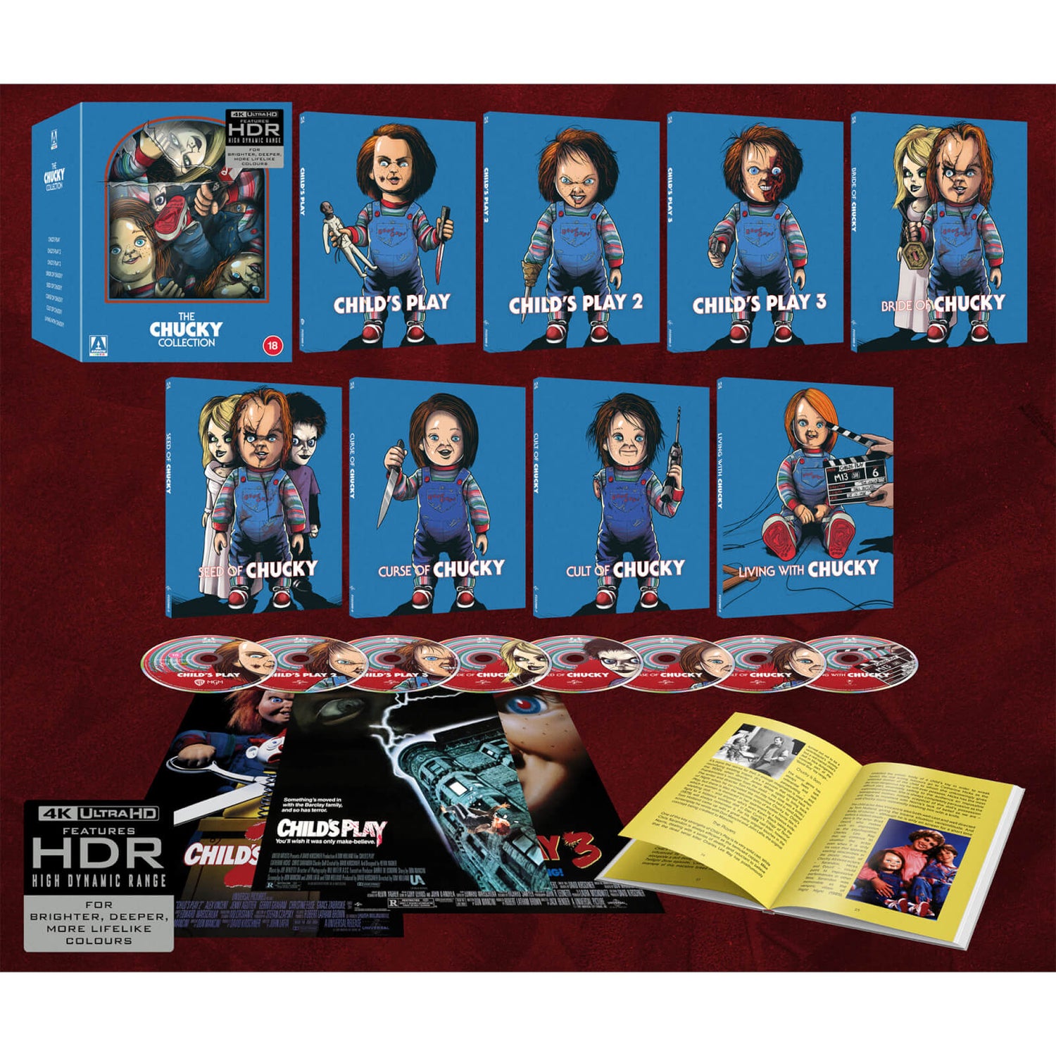 The　Chucky　Films　Limited　Edition　4K　Store　Collection　Arrow　UK　UHD+Blu-　Exclusive　Arrow　ray