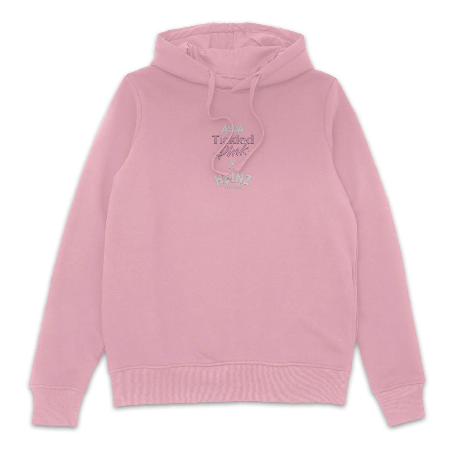 Limited Edition Tickled Pink x Heinz Embroidered Unisex Hoodie Pink S
