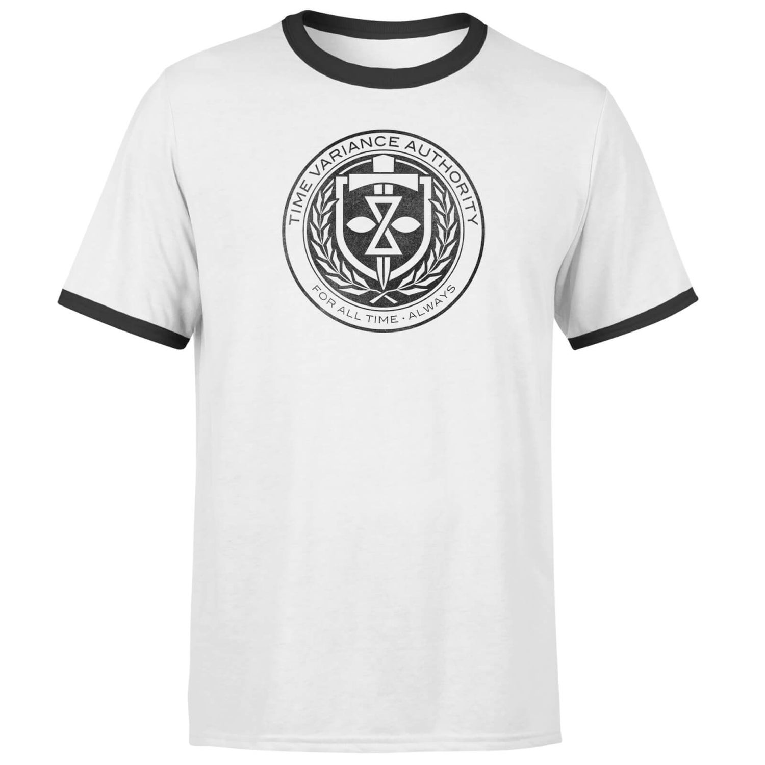 TVA Icon Men's Ringer T-Shirt - White Black